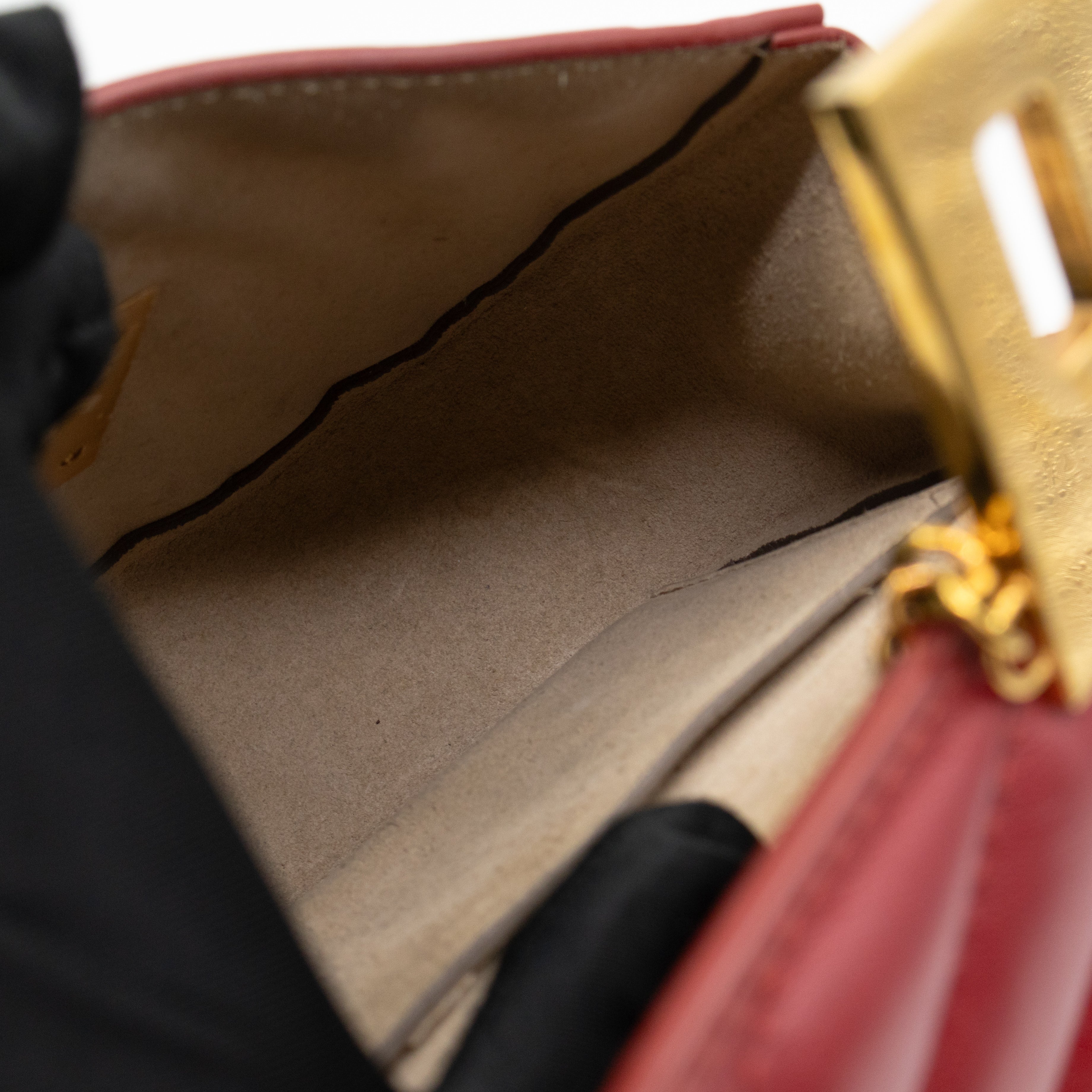 Mini Drew Burgundy Leather