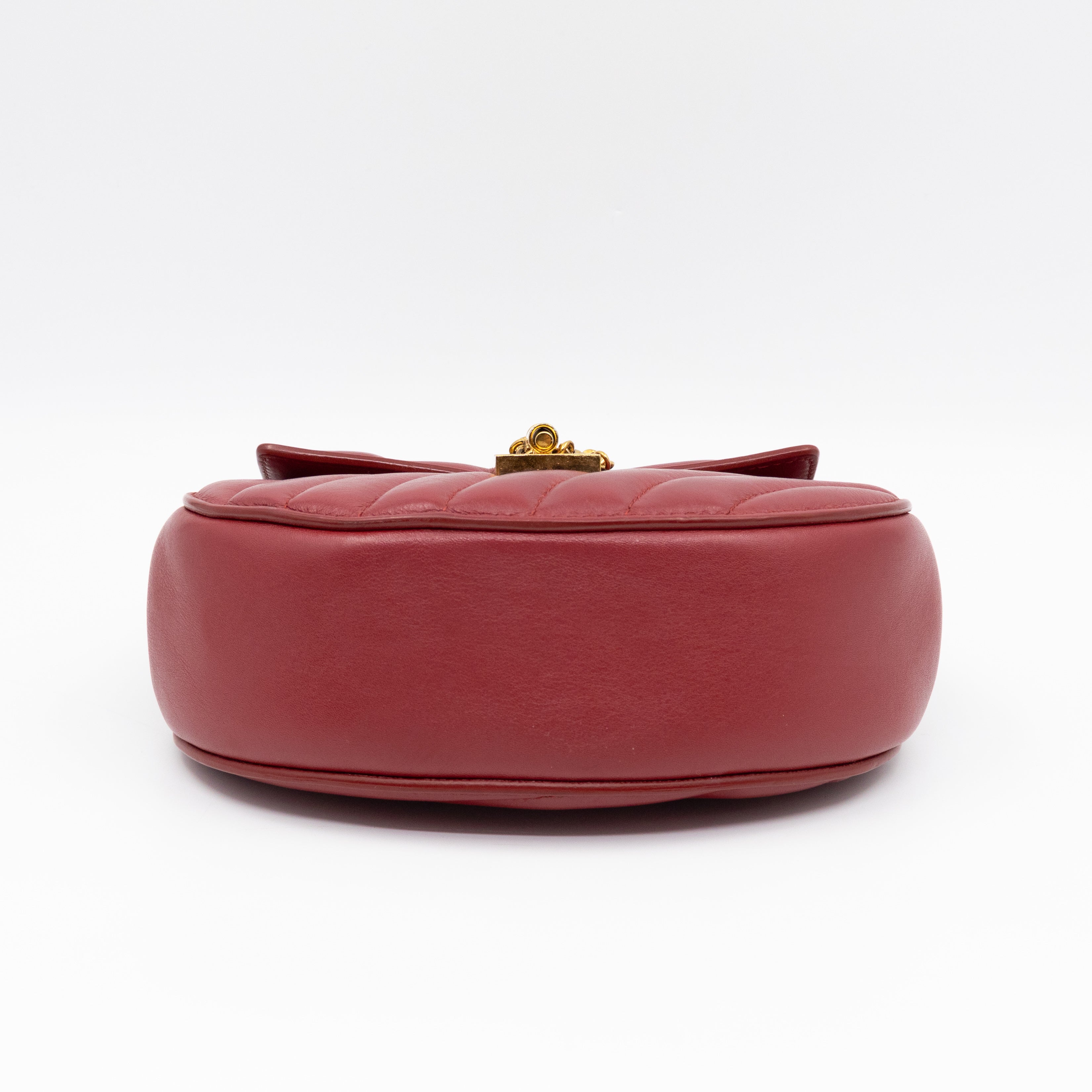 Mini Drew Burgundy Leather