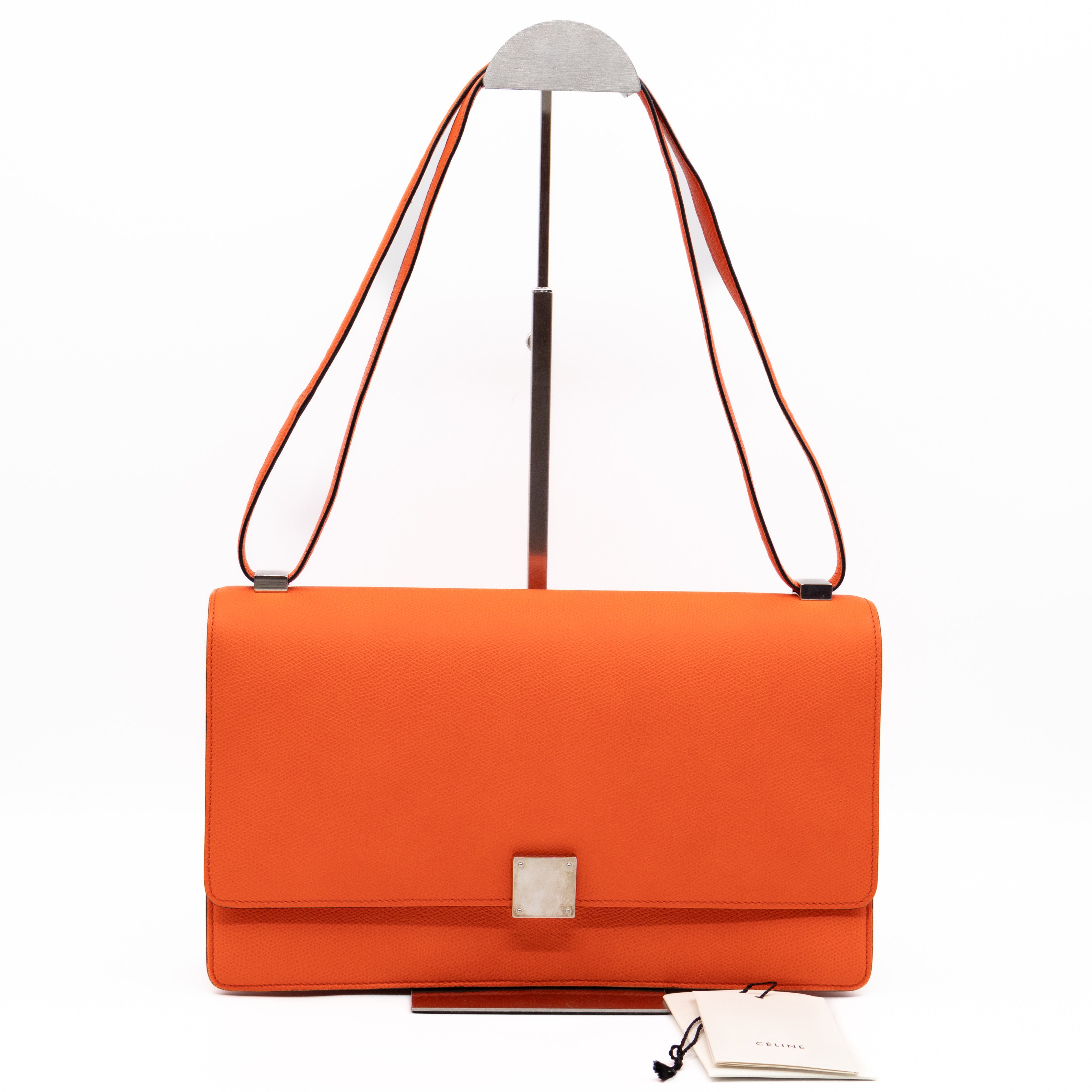 Medium Case Shoulder Bag Orange Leather