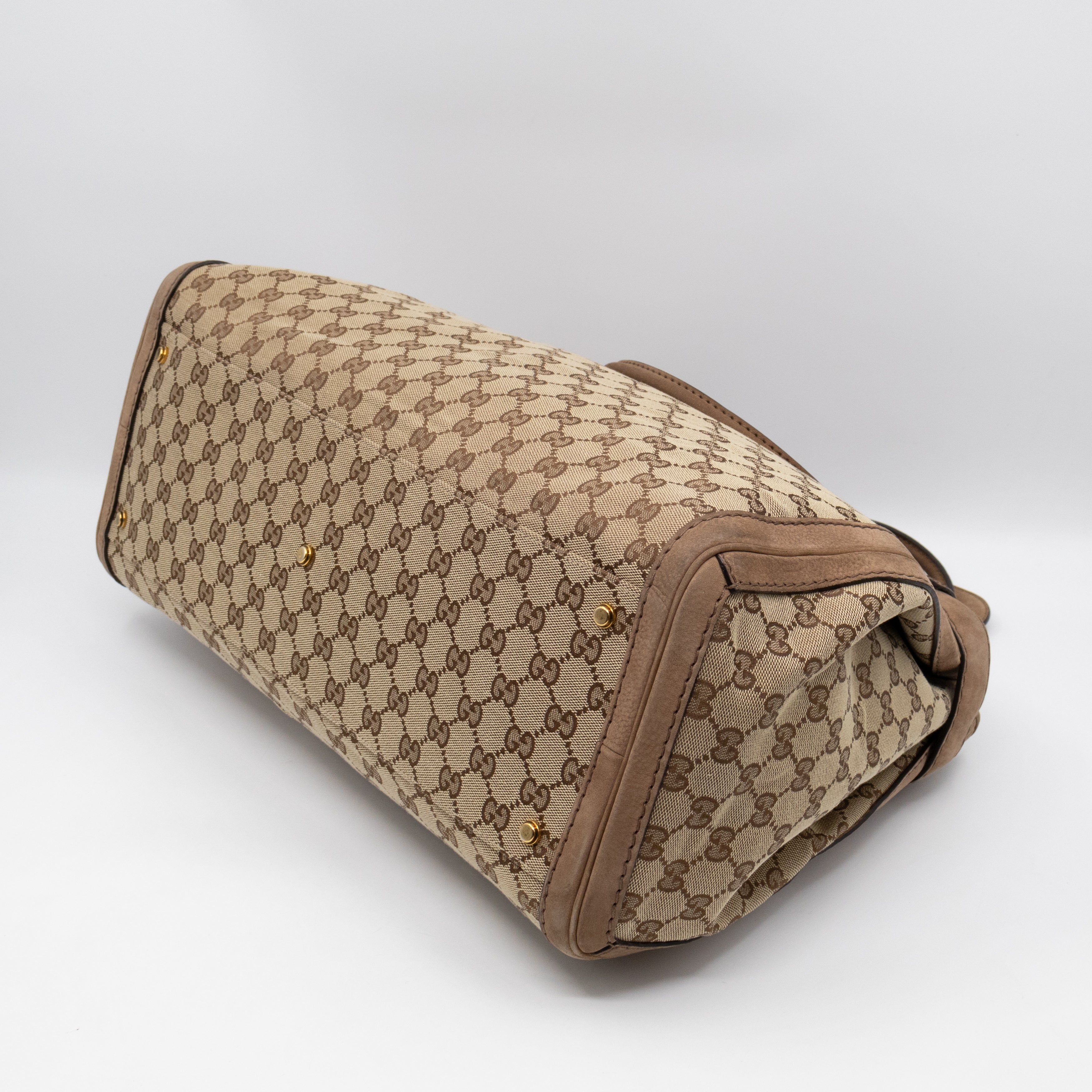 Large GG Running Bag Brown GG Supreme Canvas