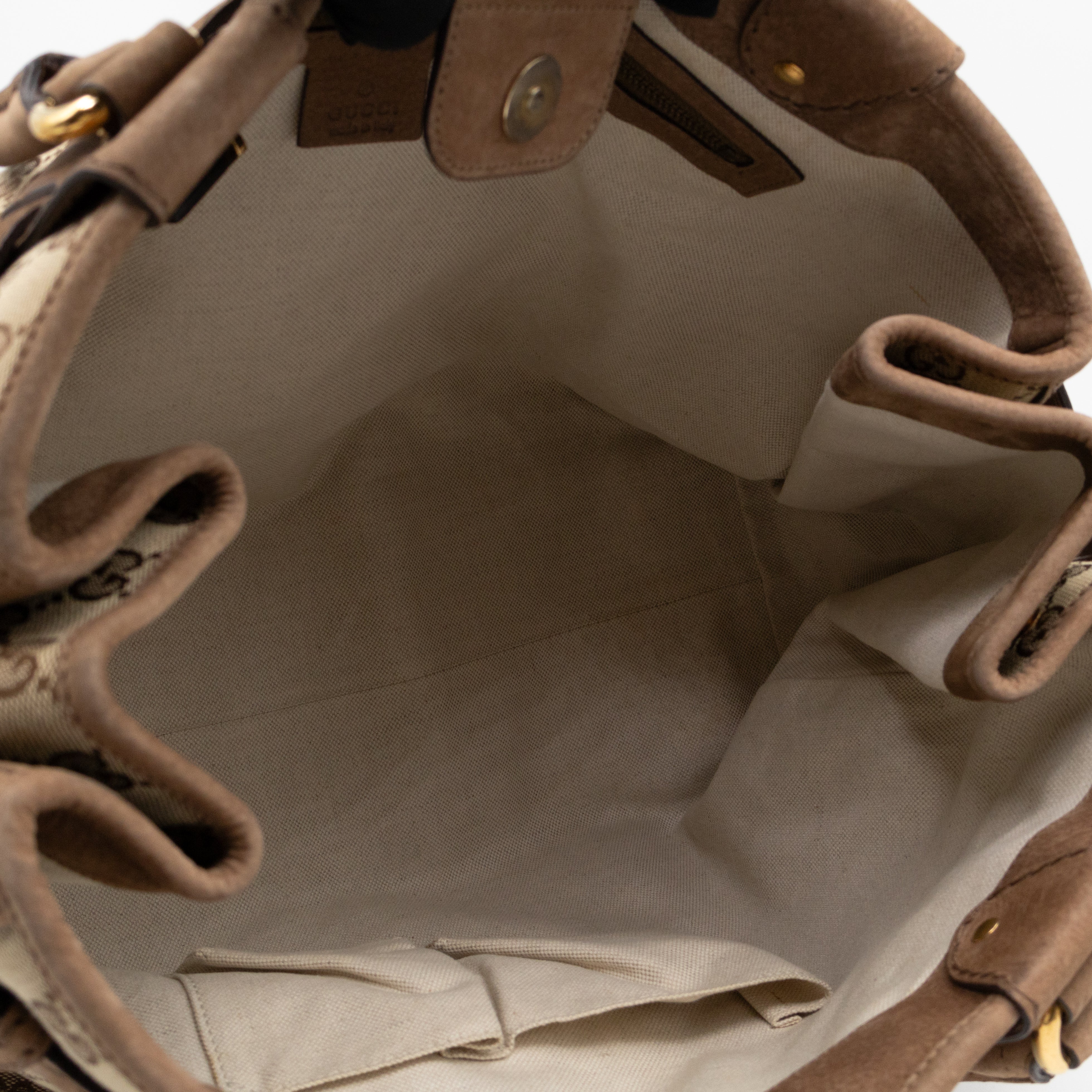 Large GG Running Bag Brown GG Supreme Canvas