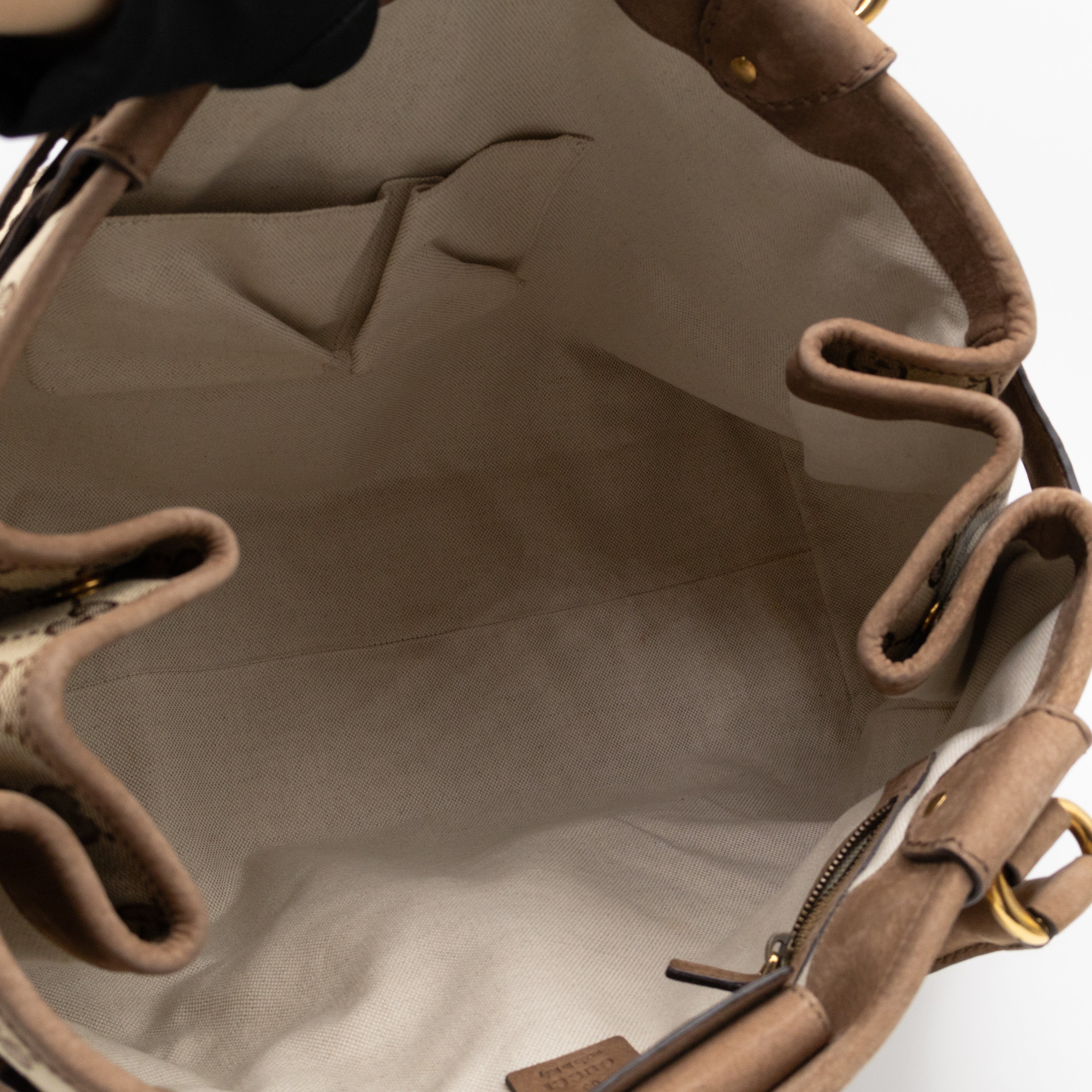 Large GG Running Bag Brown GG Supreme Canvas