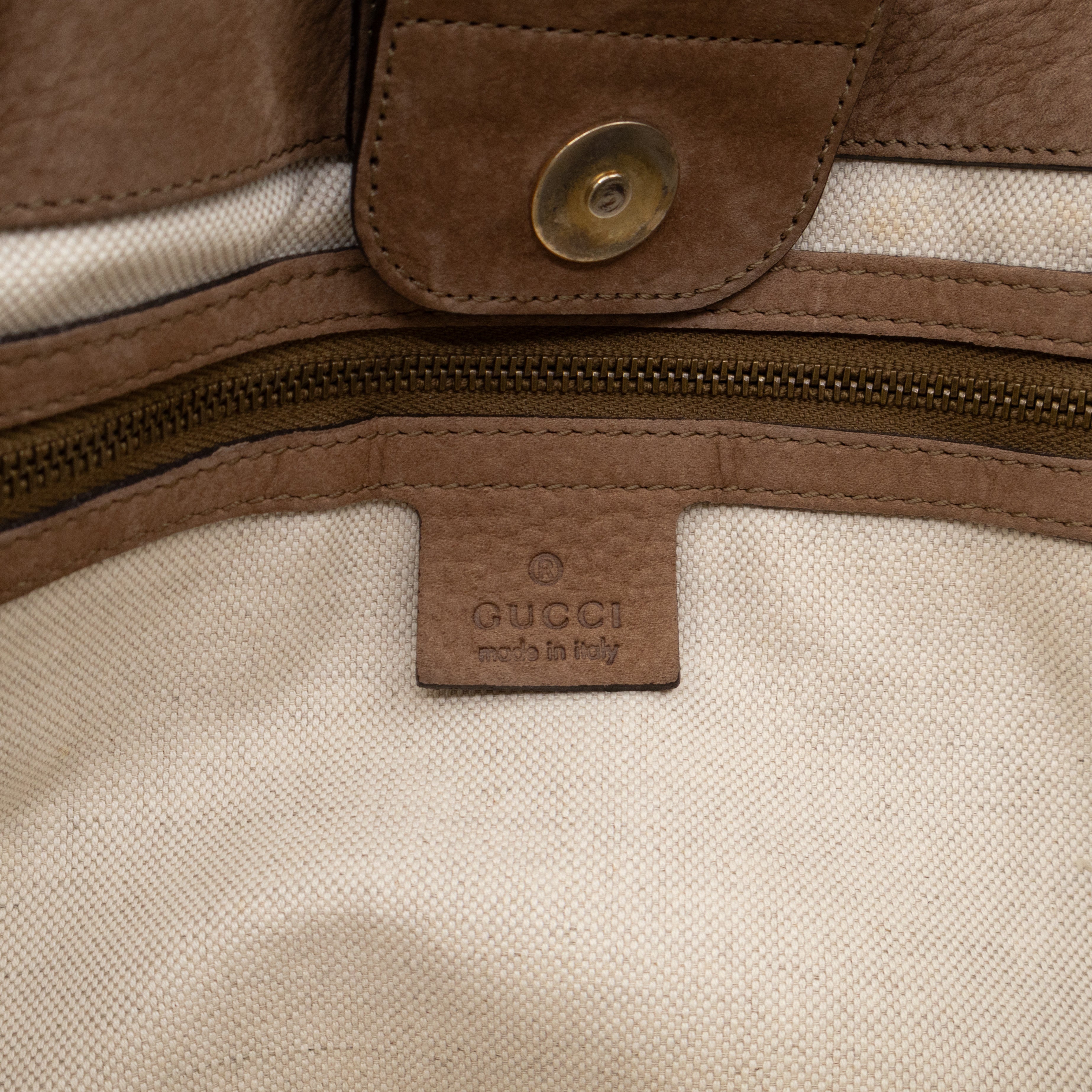 Large GG Running Bag Brown GG Supreme Canvas