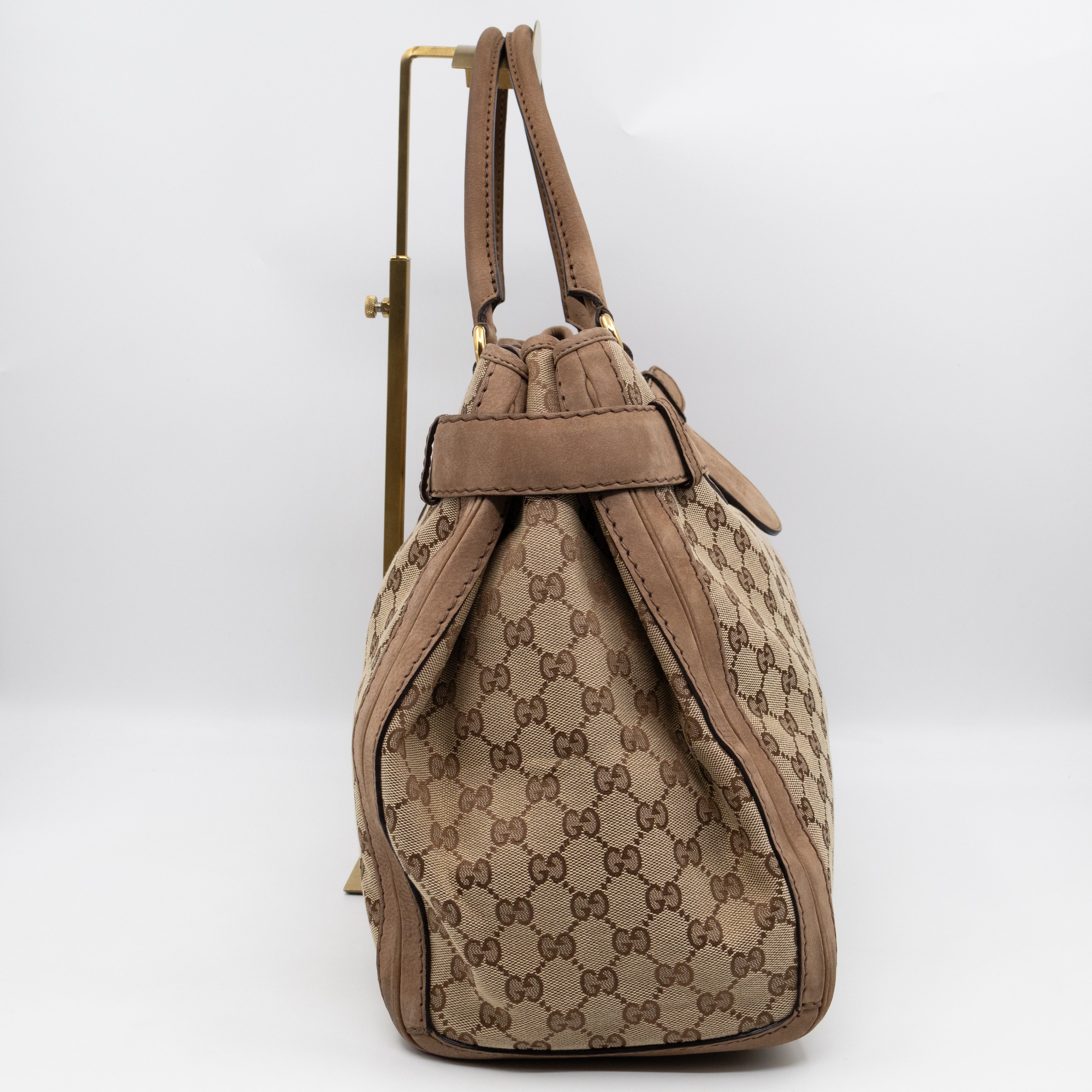 Large GG Running Bag Brown GG Supreme Canvas