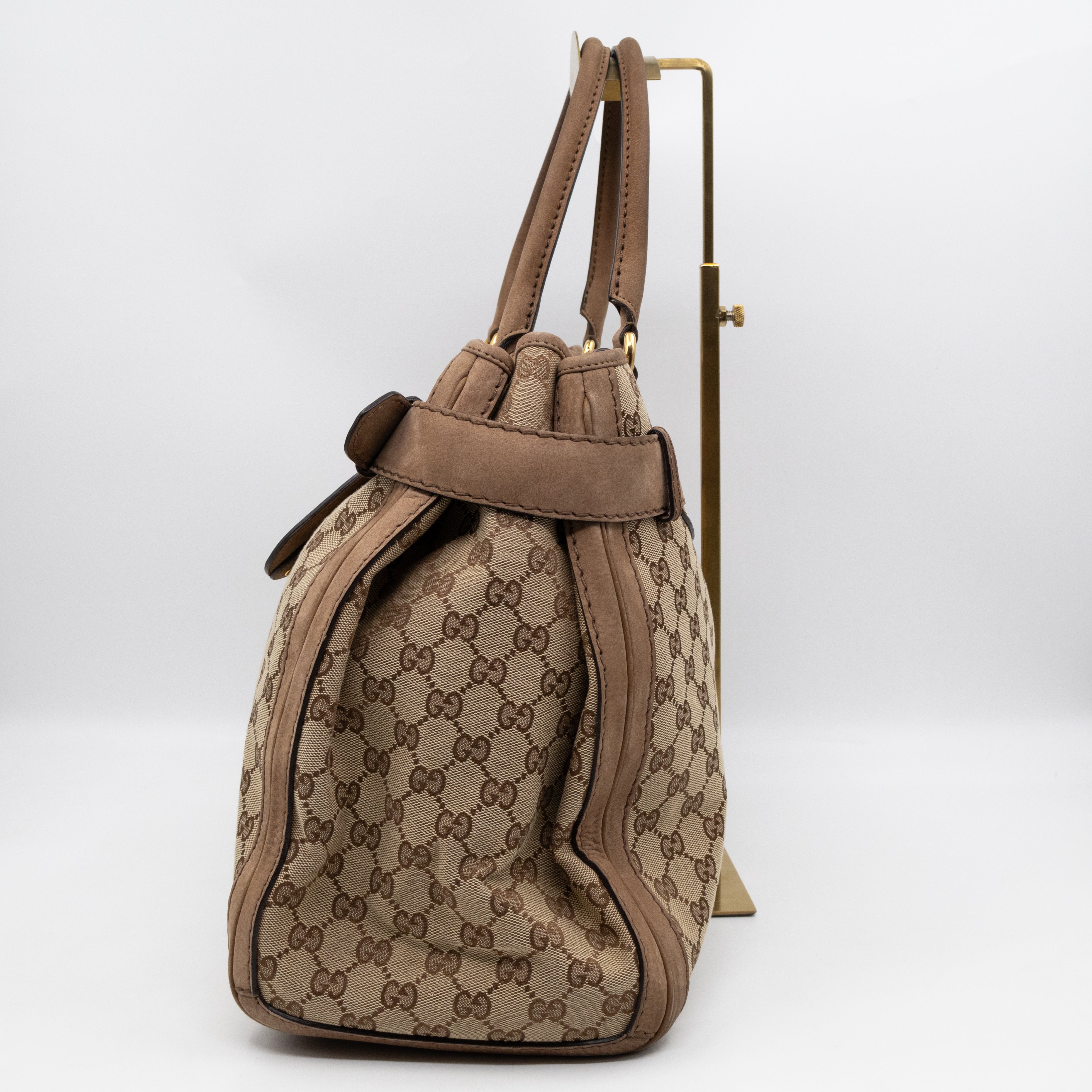 Large GG Running Bag Brown GG Supreme Canvas