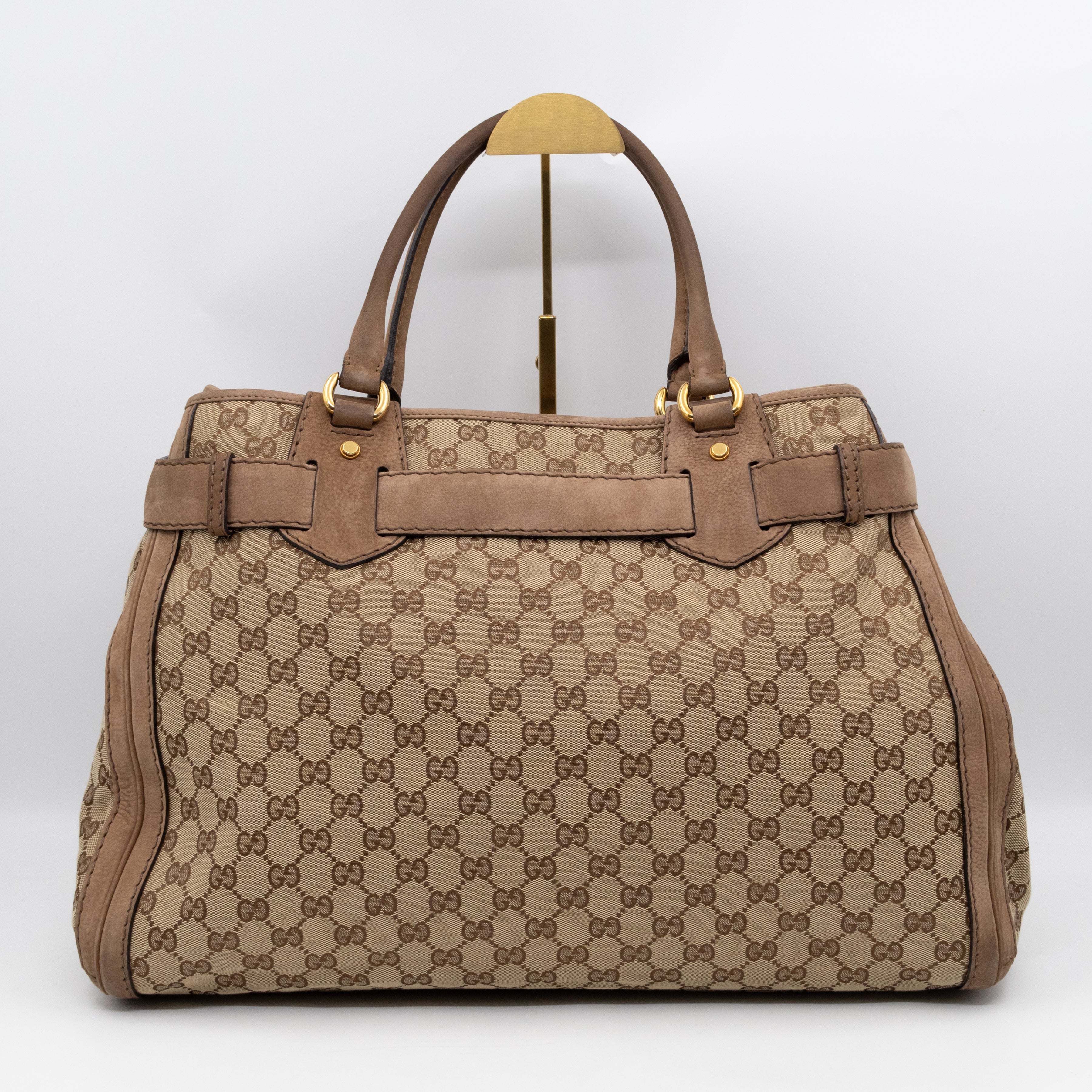 Large GG Running Bag Brown GG Supreme Canvas