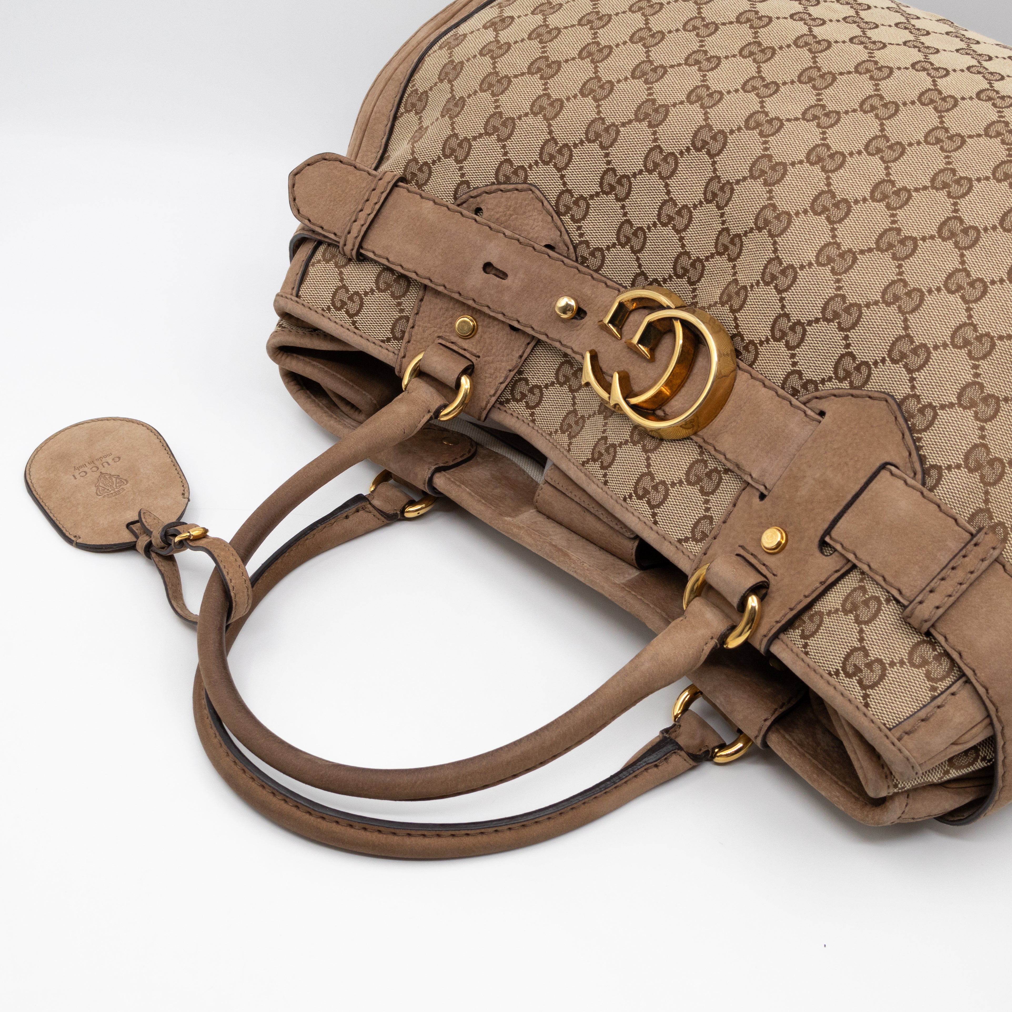 Large GG Running Bag Brown GG Supreme Canvas