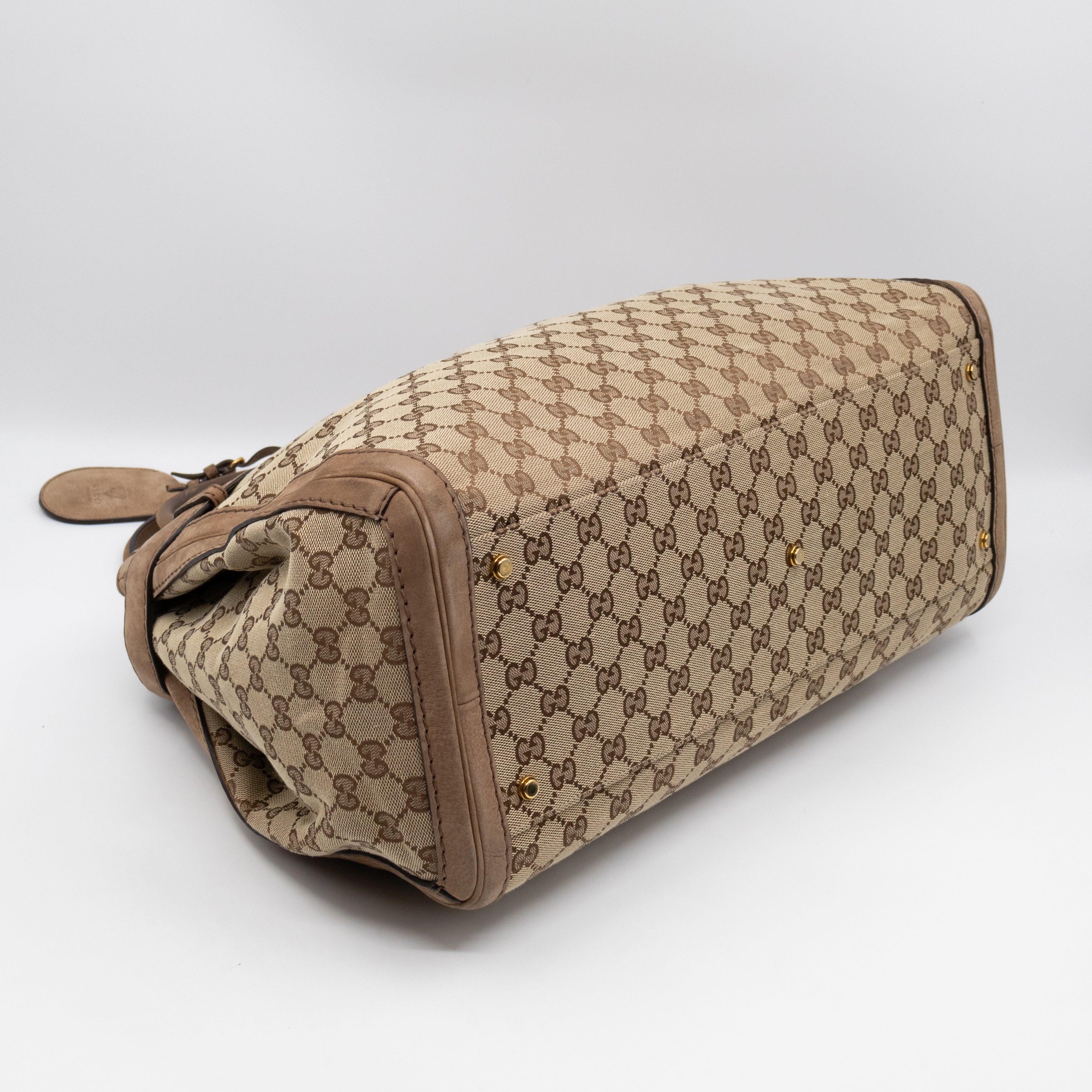 Large GG Running Bag Brown GG Supreme Canvas