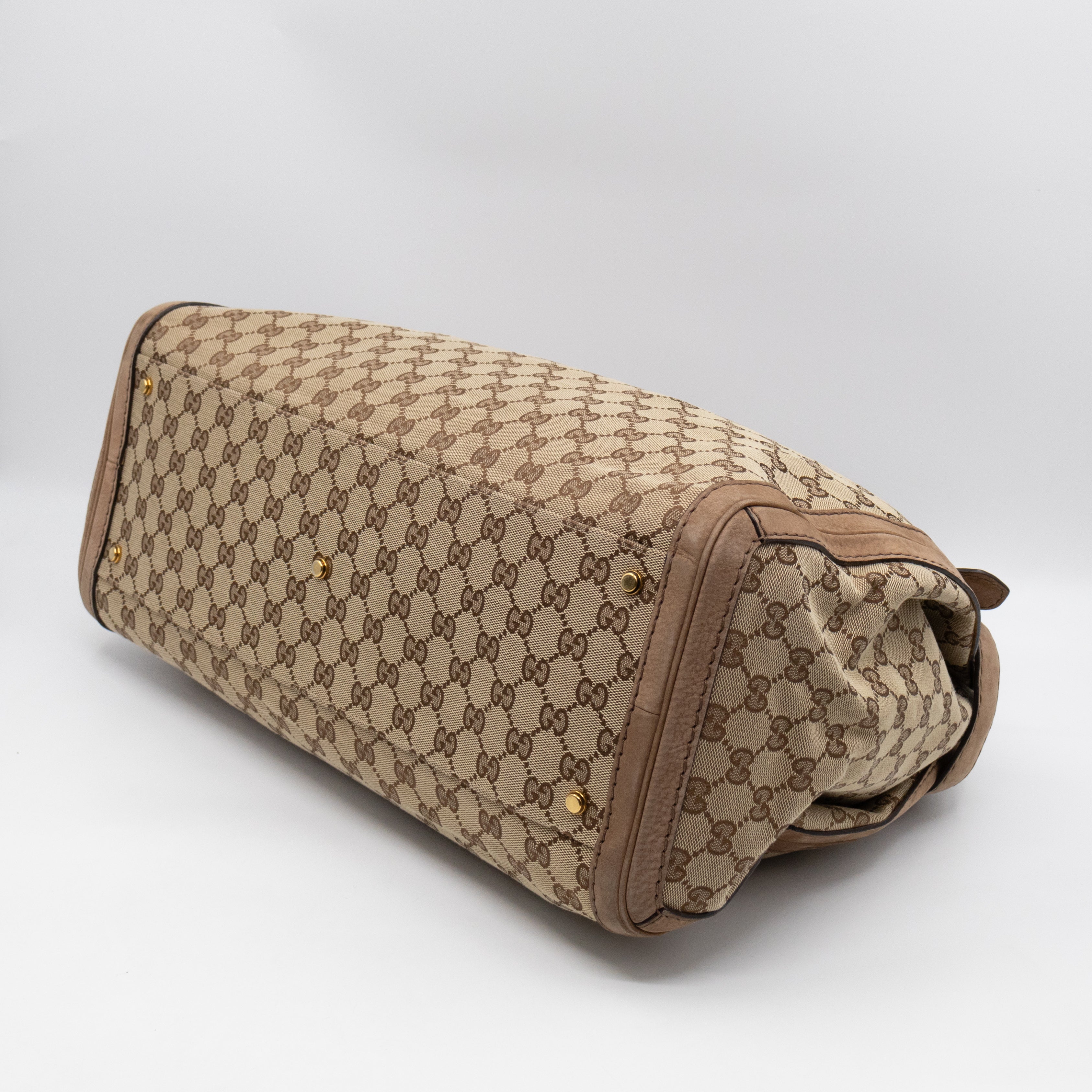 Large GG Running Bag Brown GG Supreme Canvas