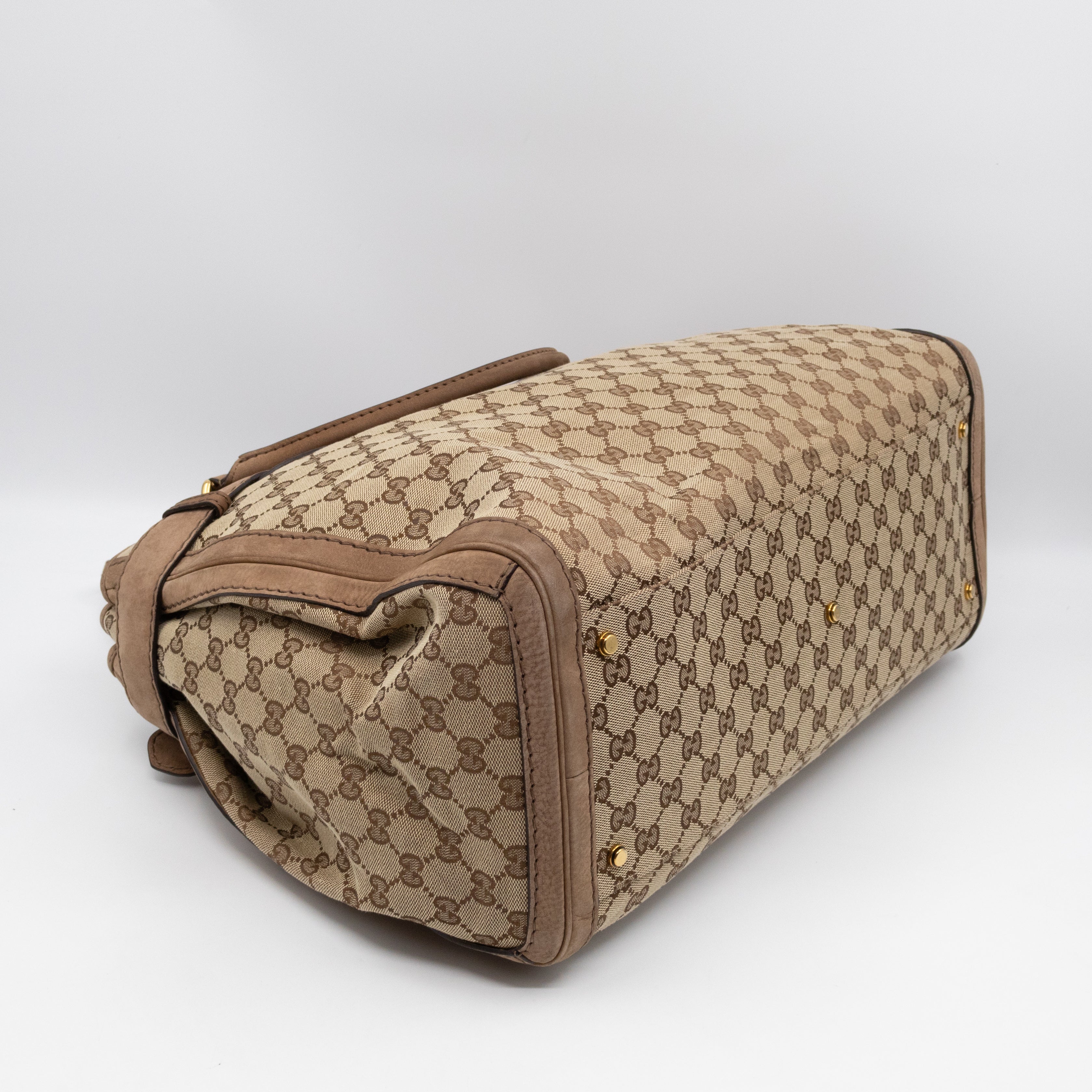 Large GG Running Bag Brown GG Supreme Canvas