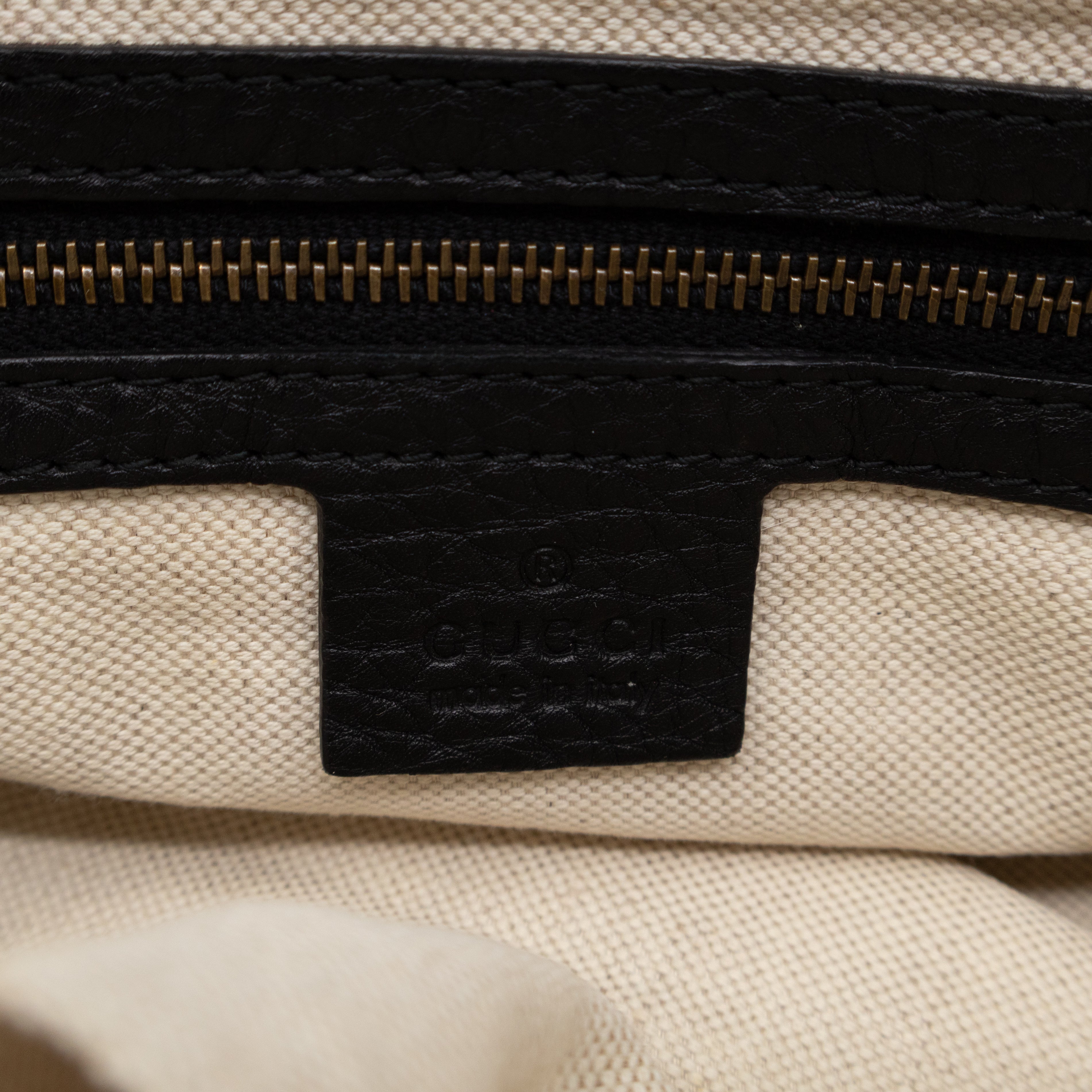 Ride Top Handle Tote Bag Black Pebbled Calfskin Leather