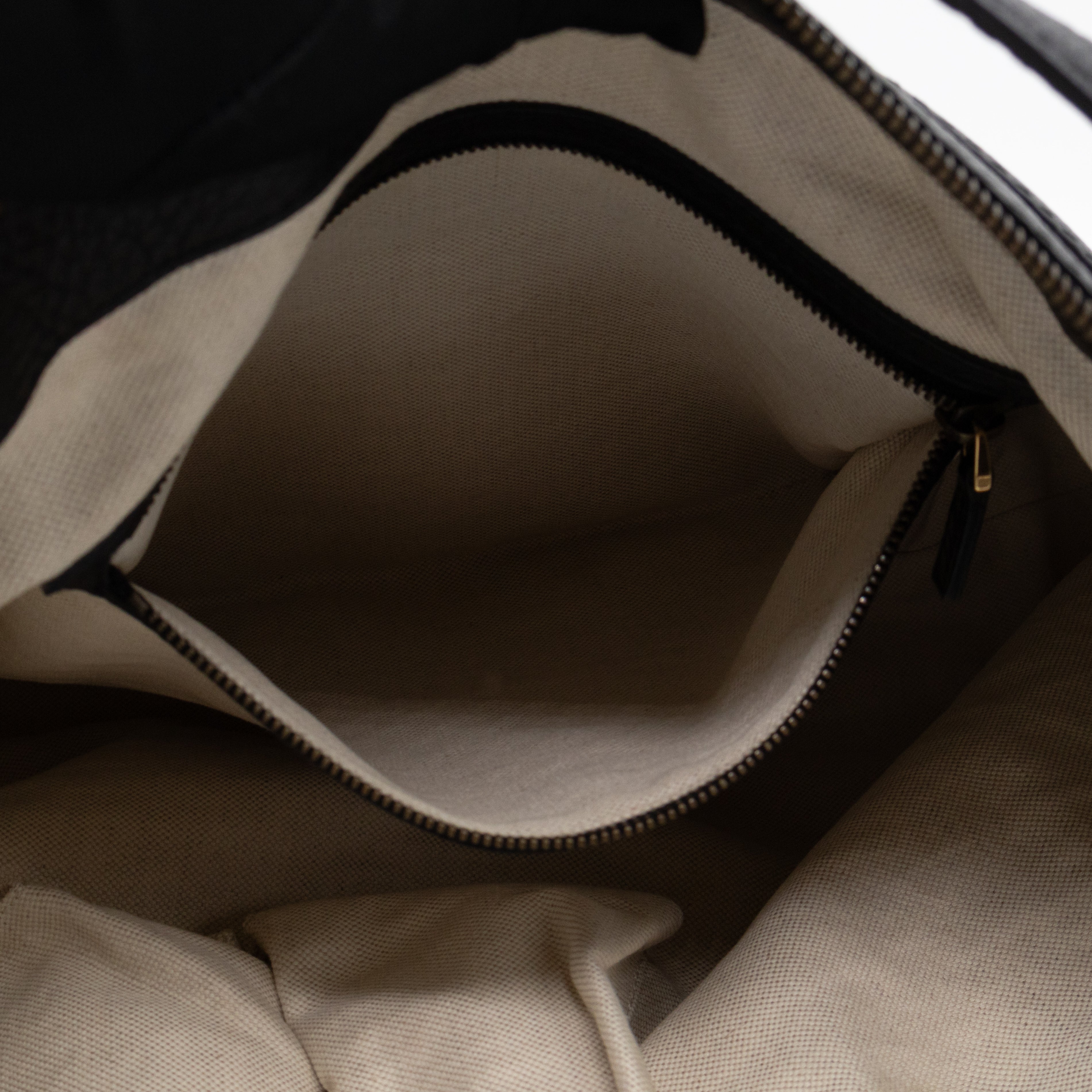 Ride Top Handle Tote Bag Black Pebbled Calfskin Leather