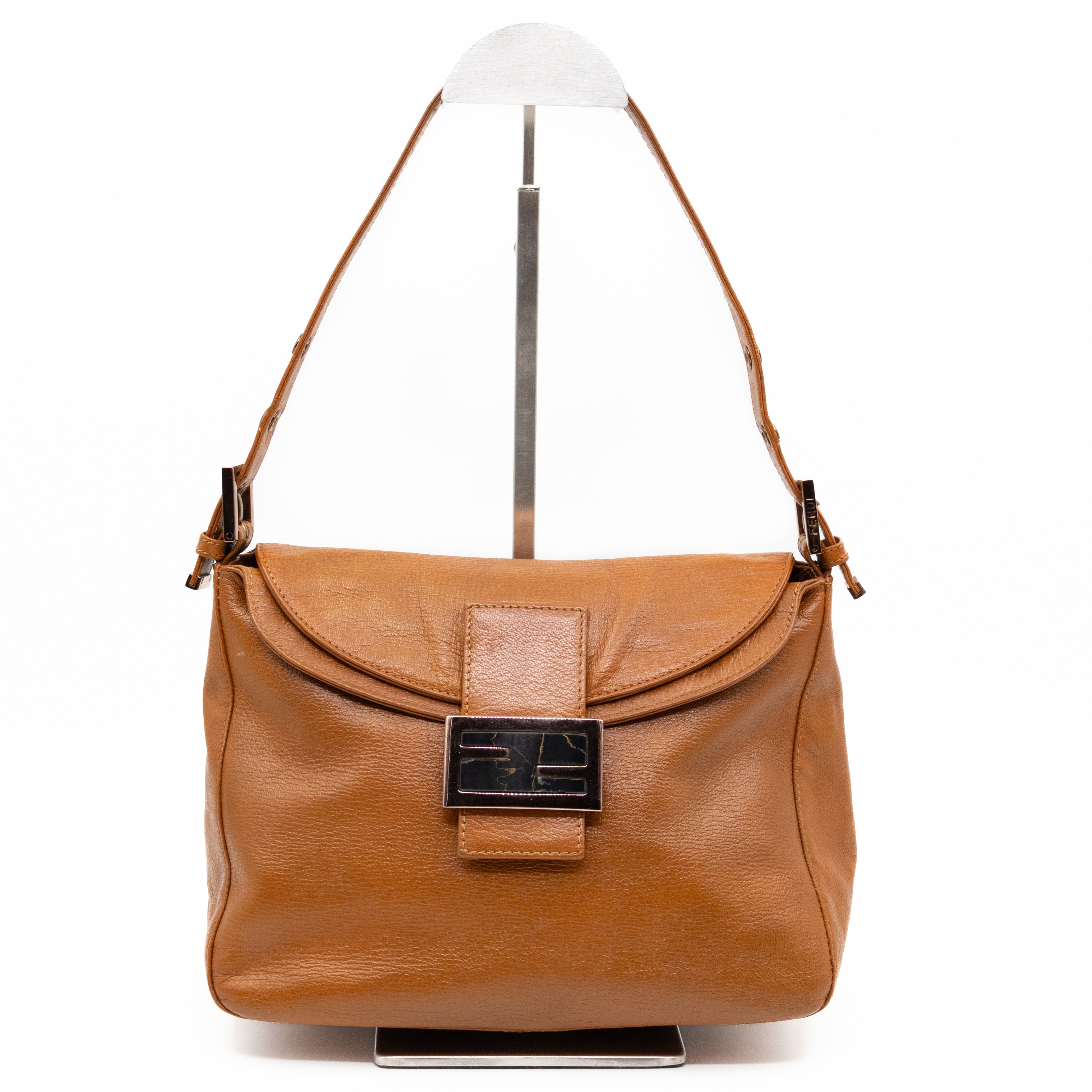 Mamma Forever Baguette Brown Leather