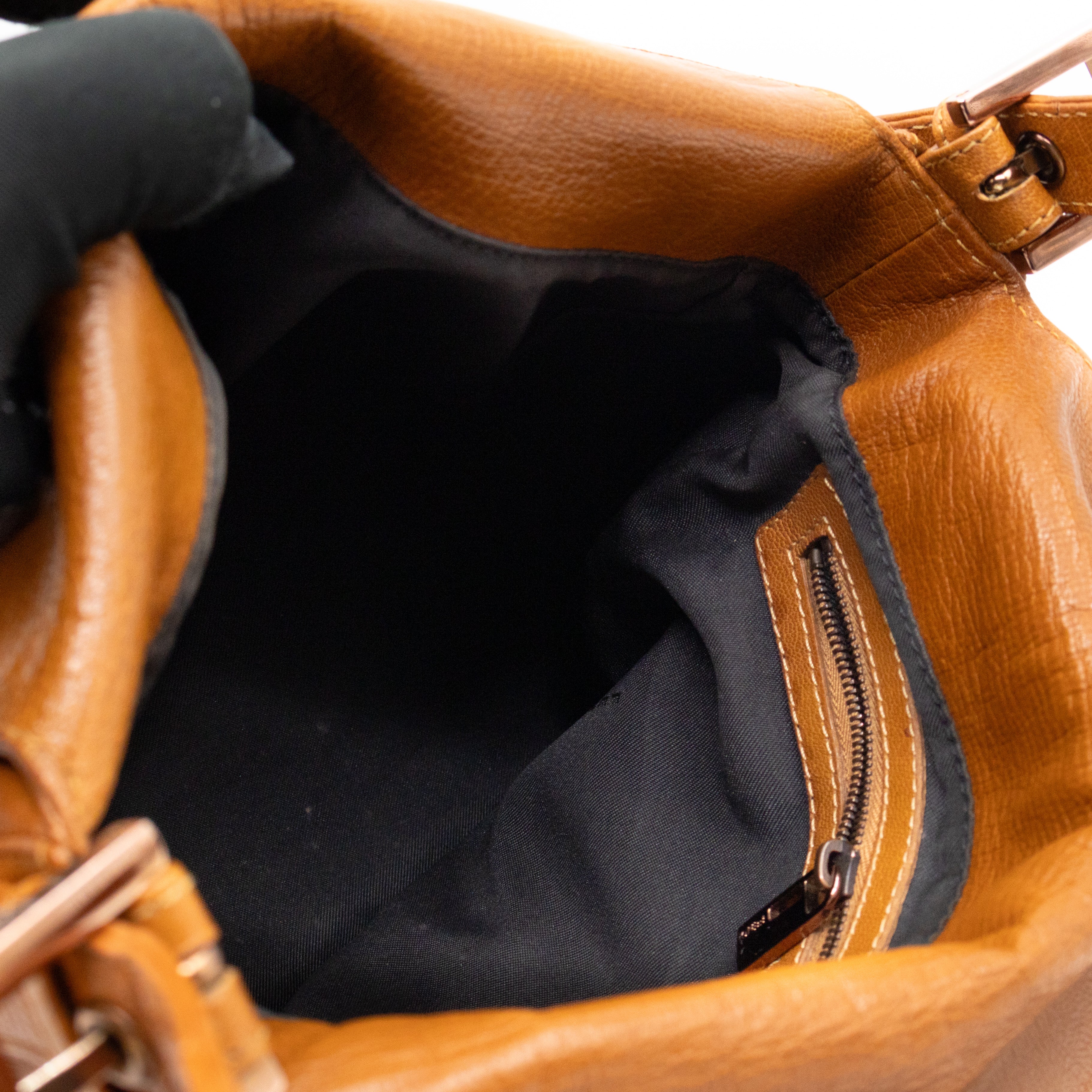 Mamma Forever Baguette Brown Leather