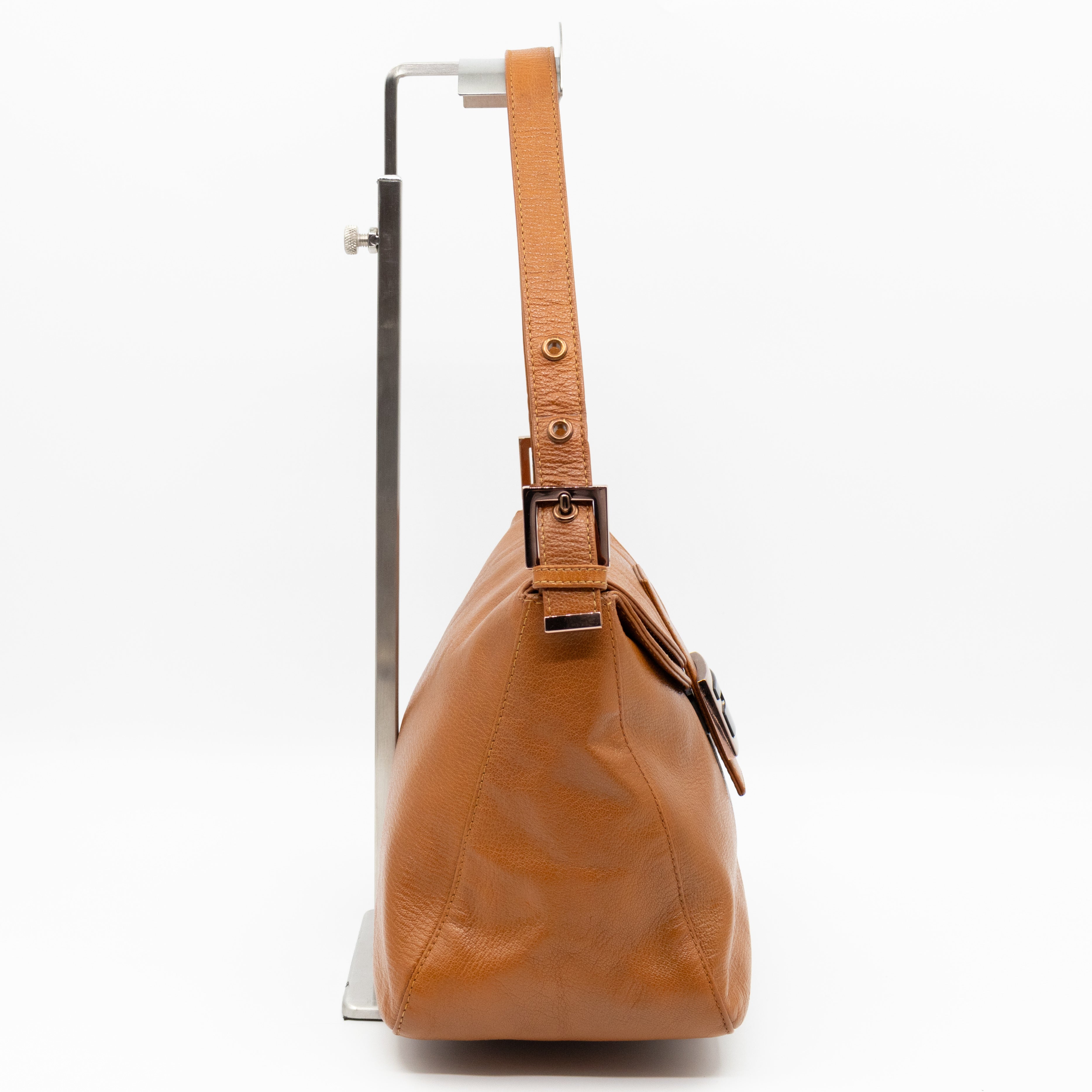 Mamma Forever Baguette Brown Leather