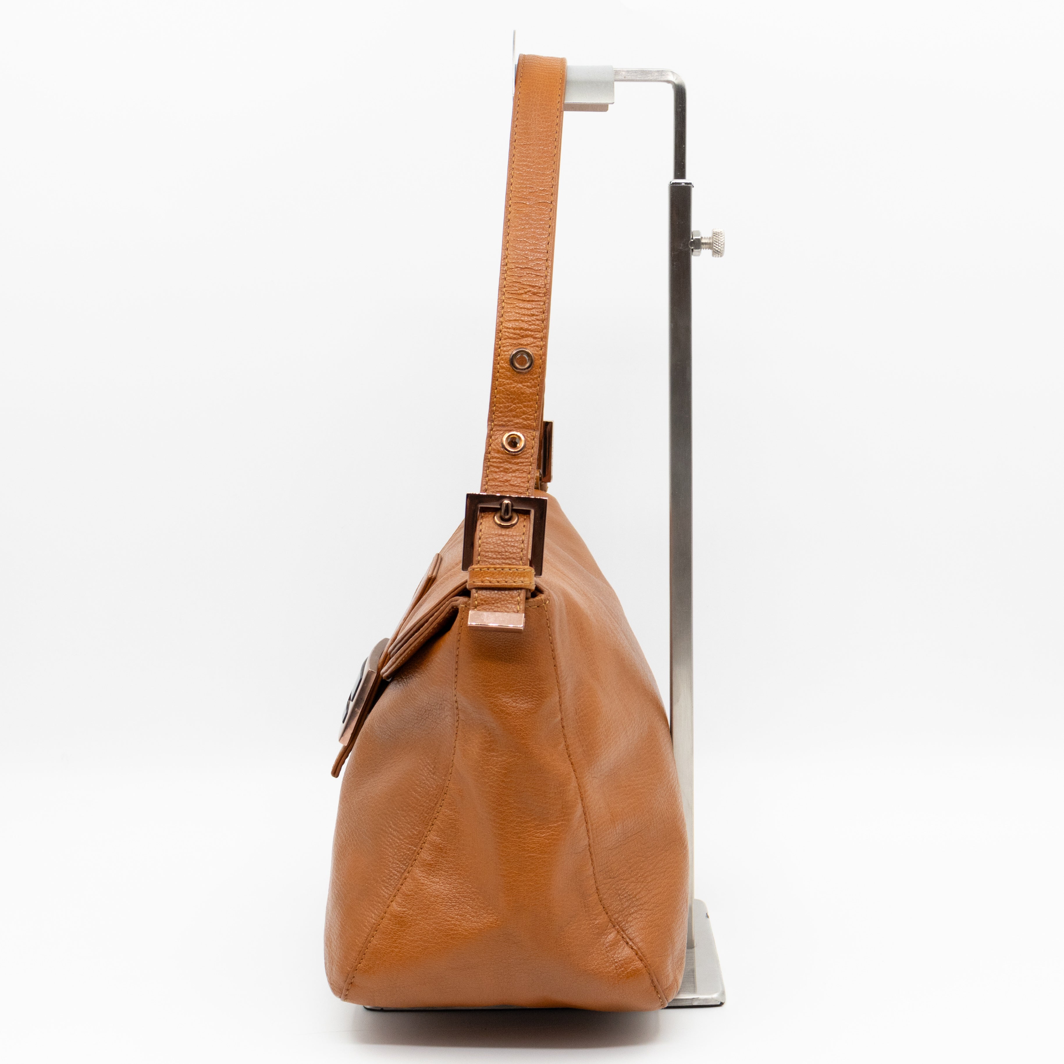 Mamma Forever Baguette Brown Leather