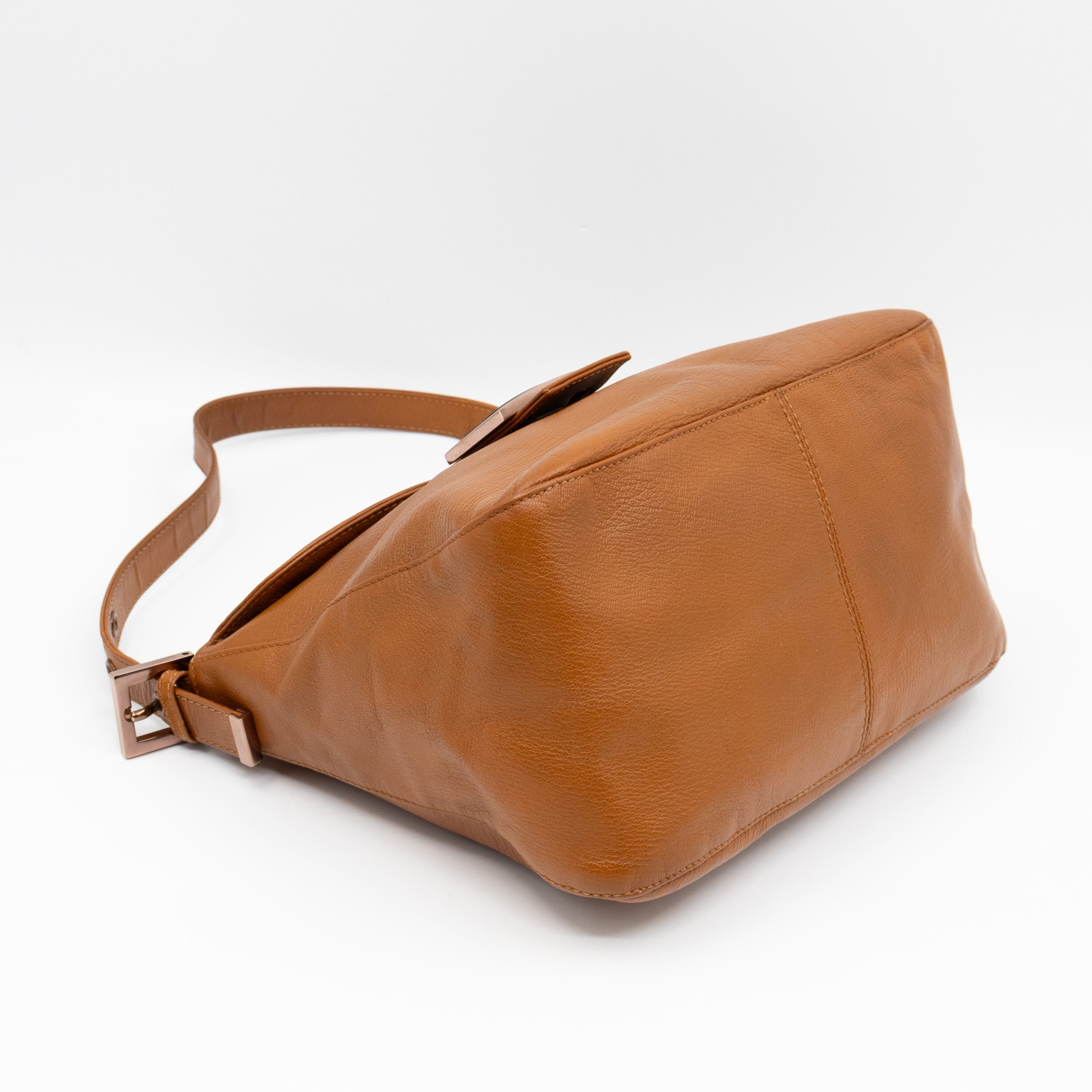 Mamma Forever Baguette Brown Leather