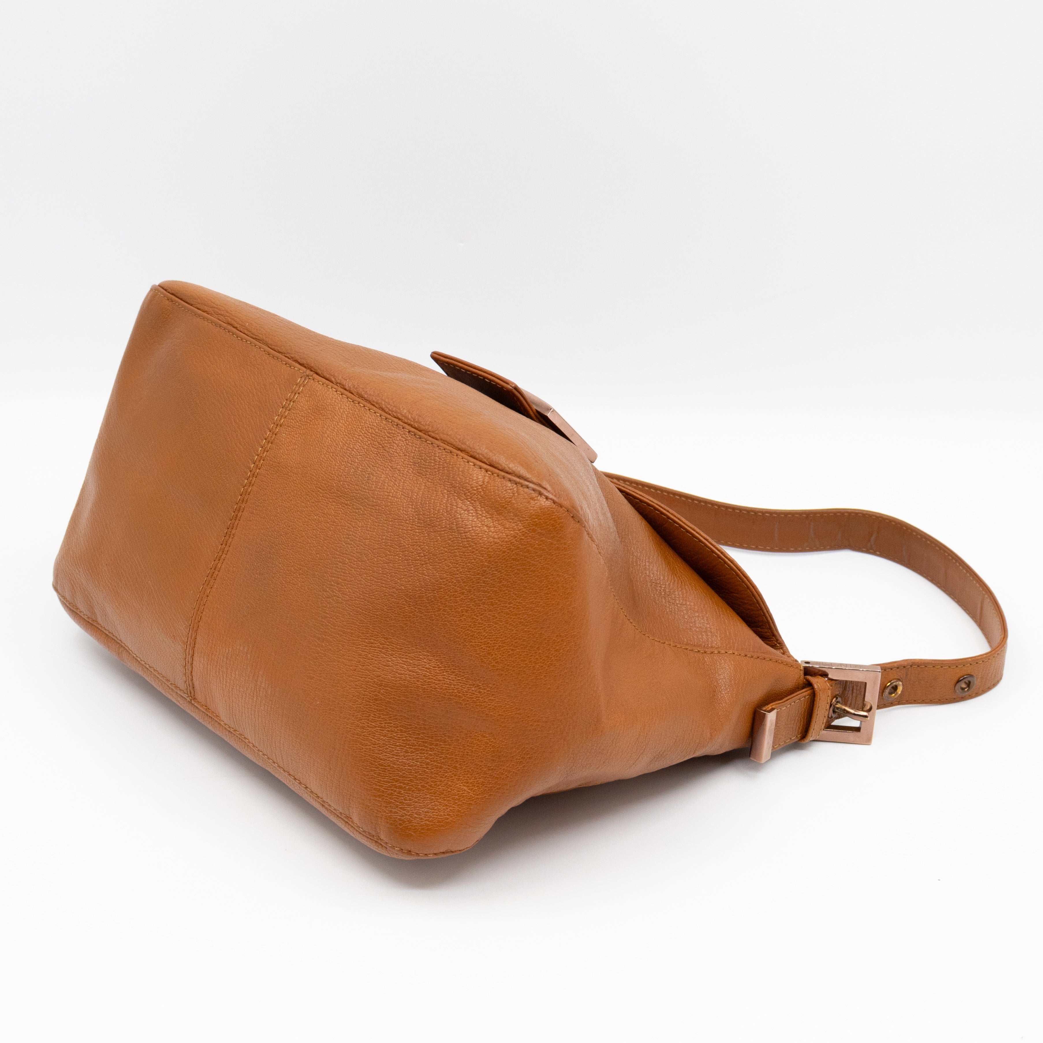 Mamma Forever Baguette Brown Leather