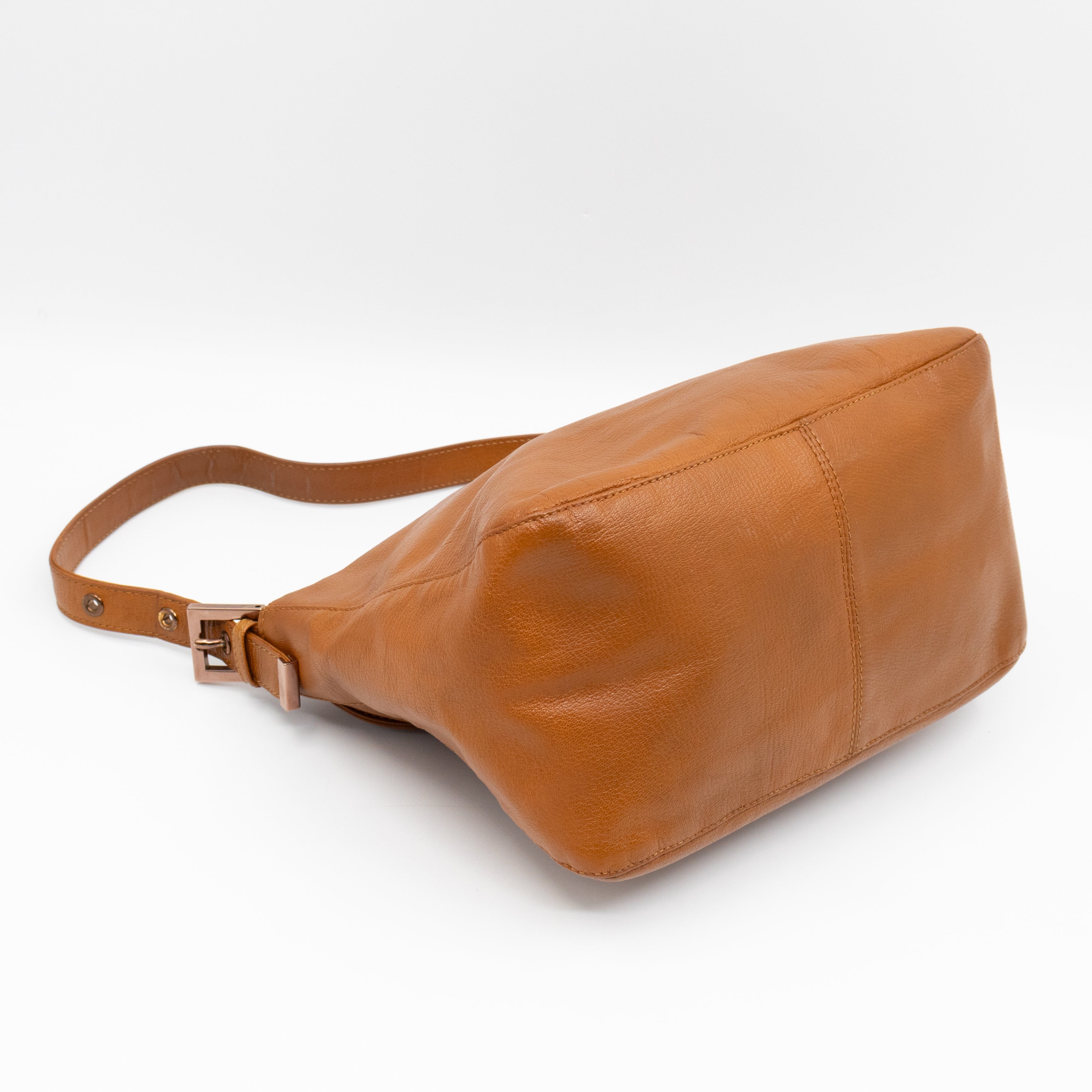 Mamma Forever Baguette Brown Leather