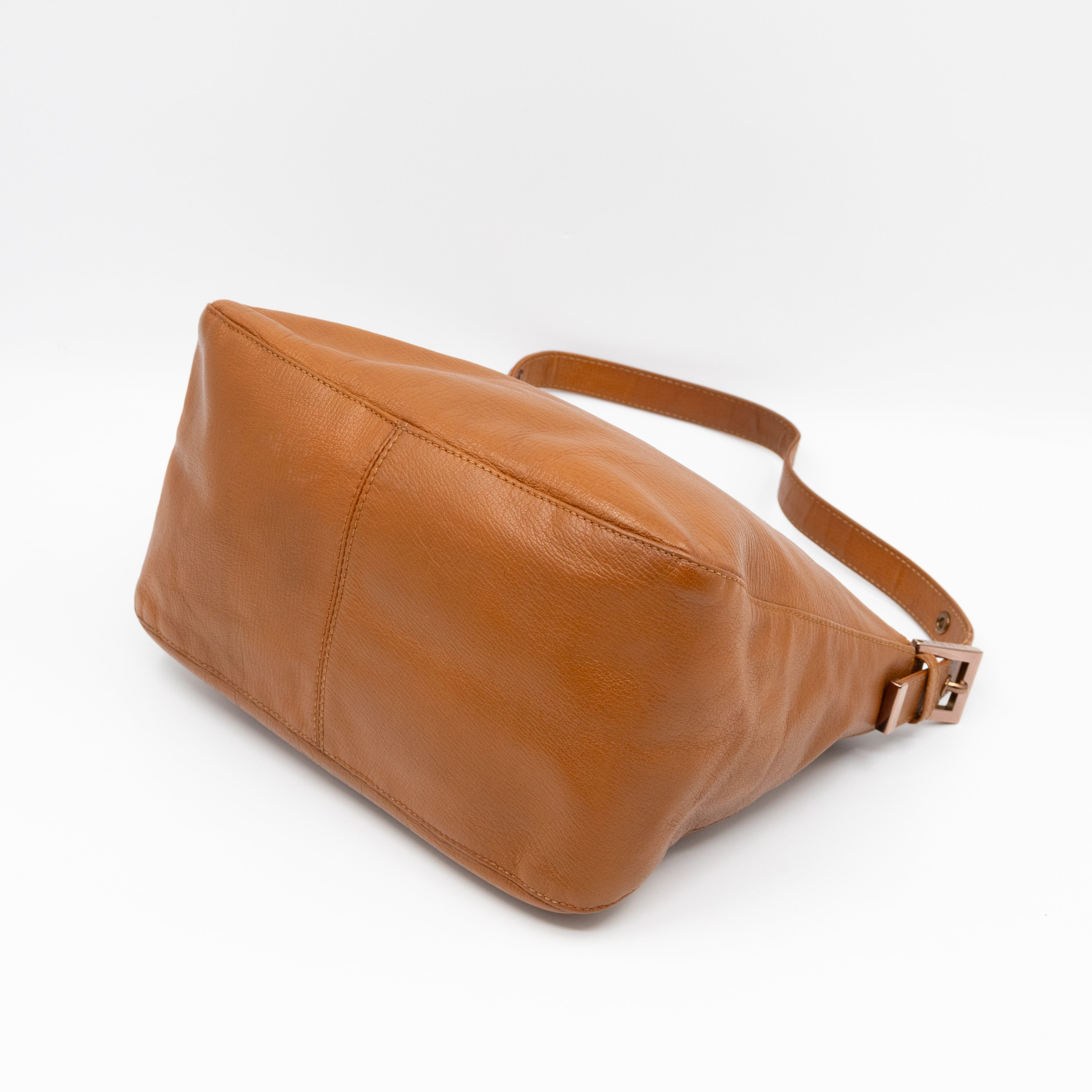Mamma Forever Baguette Brown Leather