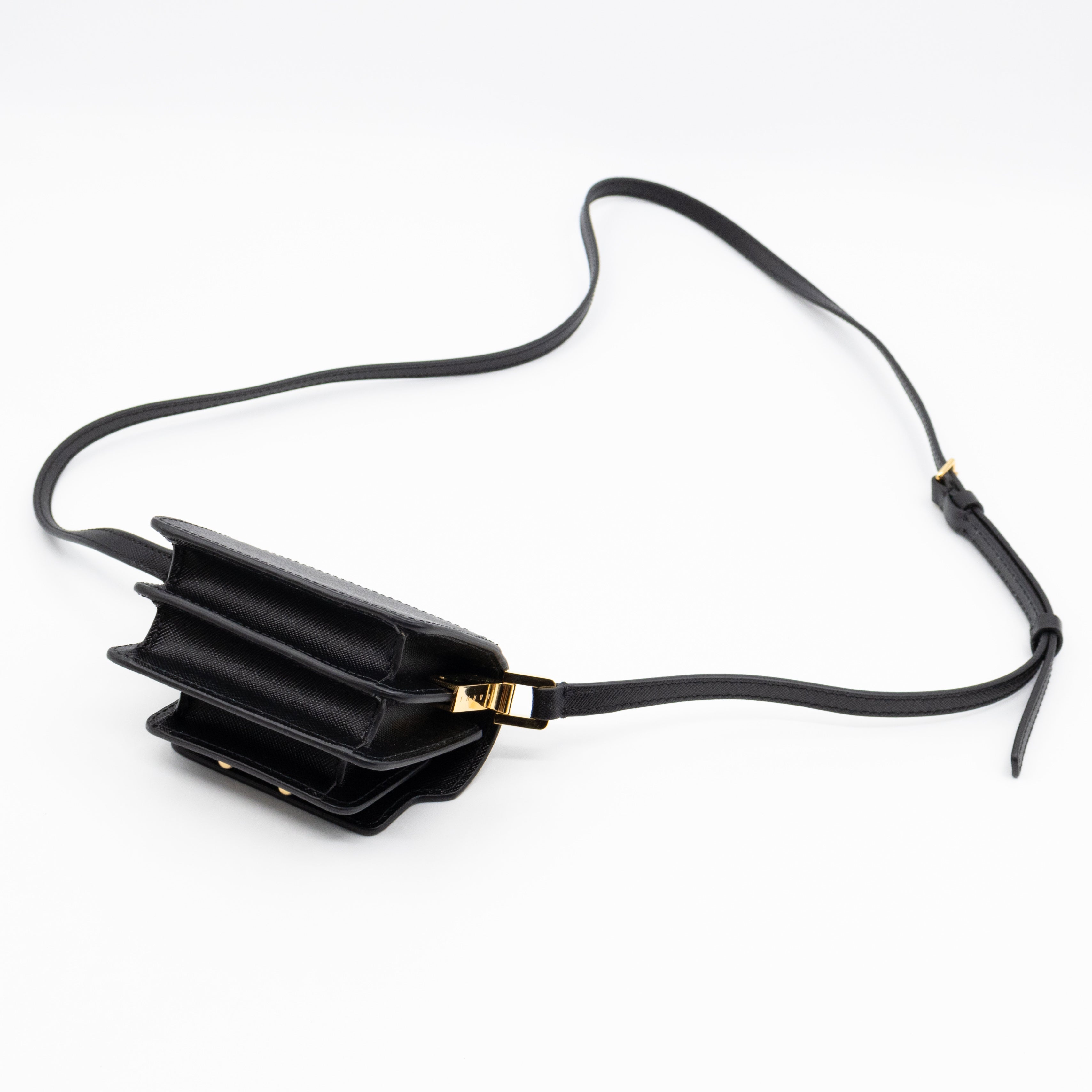 Trunk Bag Nano Black Leather
