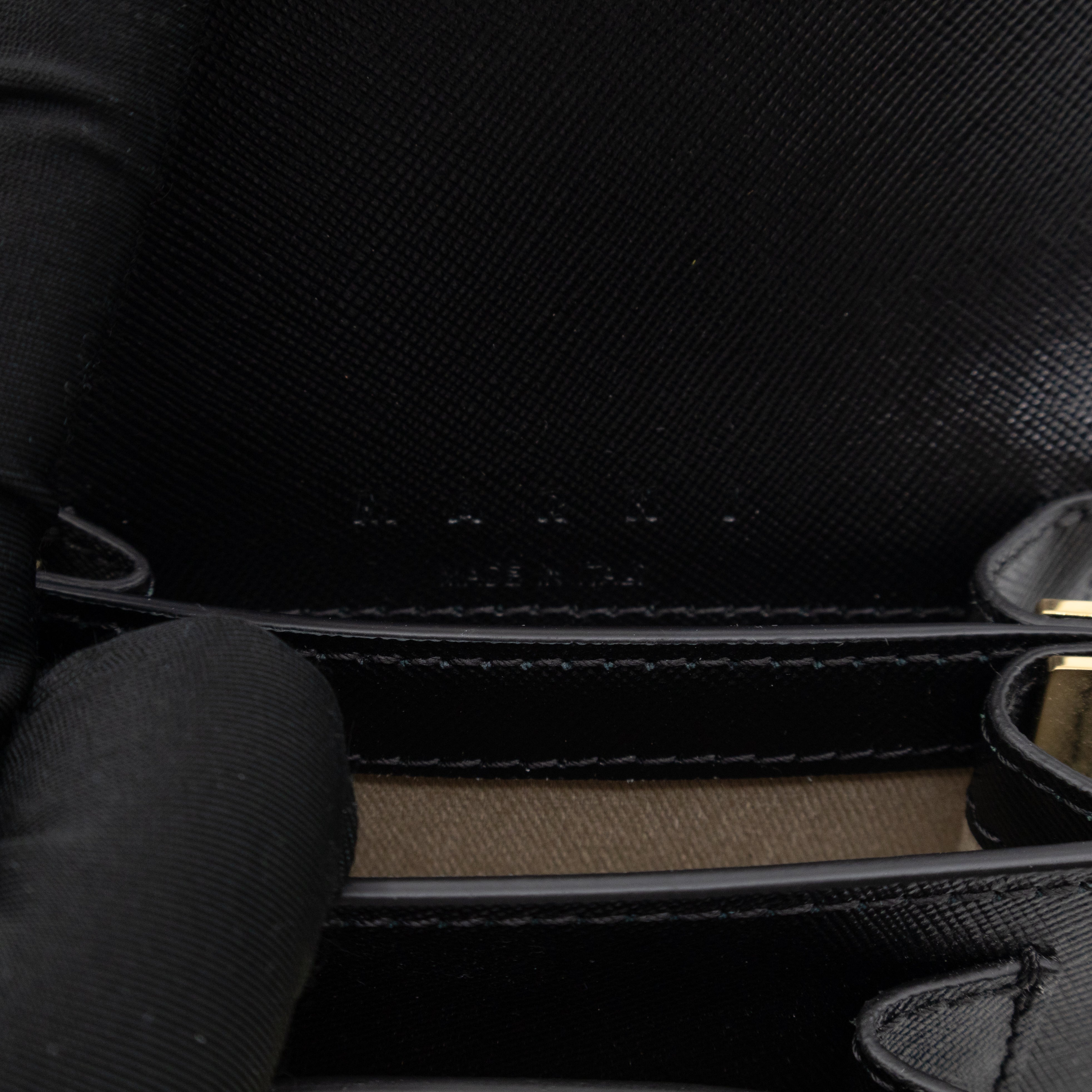 Trunk Bag Nano Black Leather