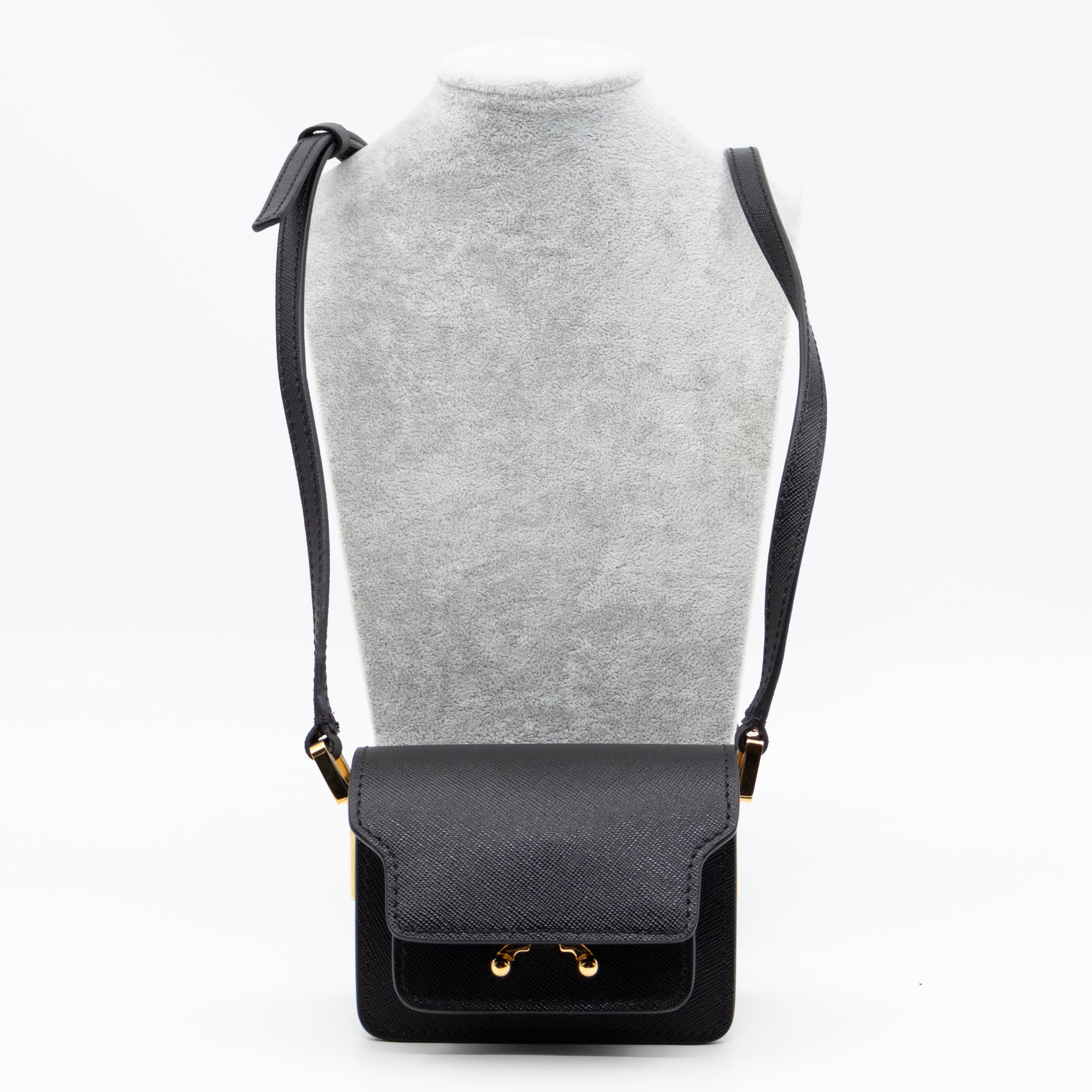Trunk Bag Nano Black Leather