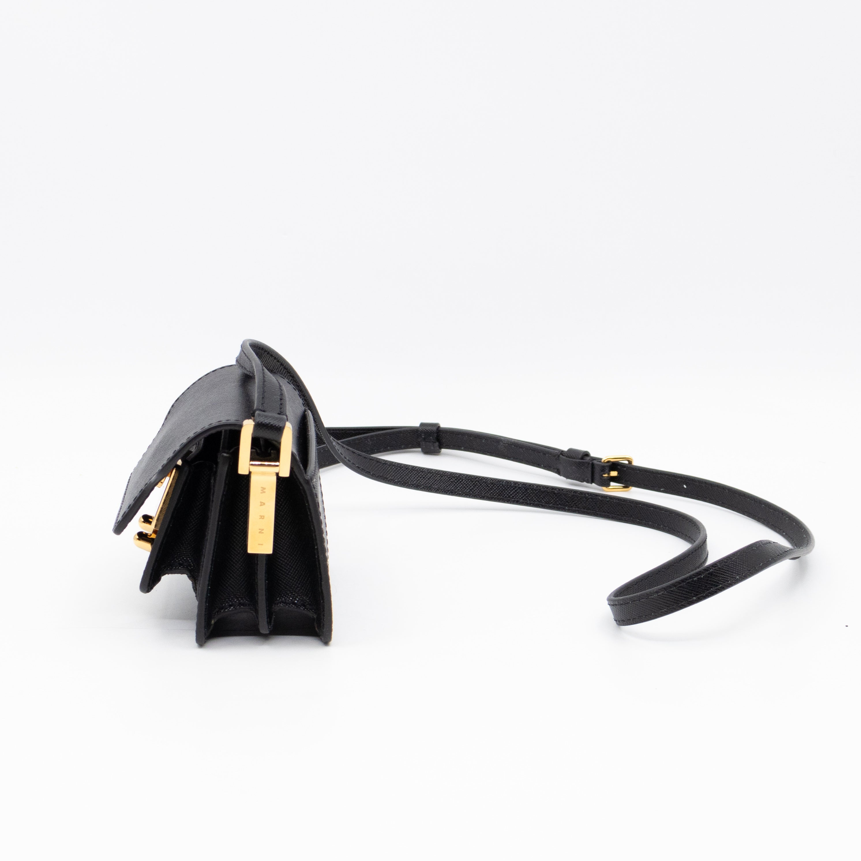 Trunk Bag Nano Black Leather