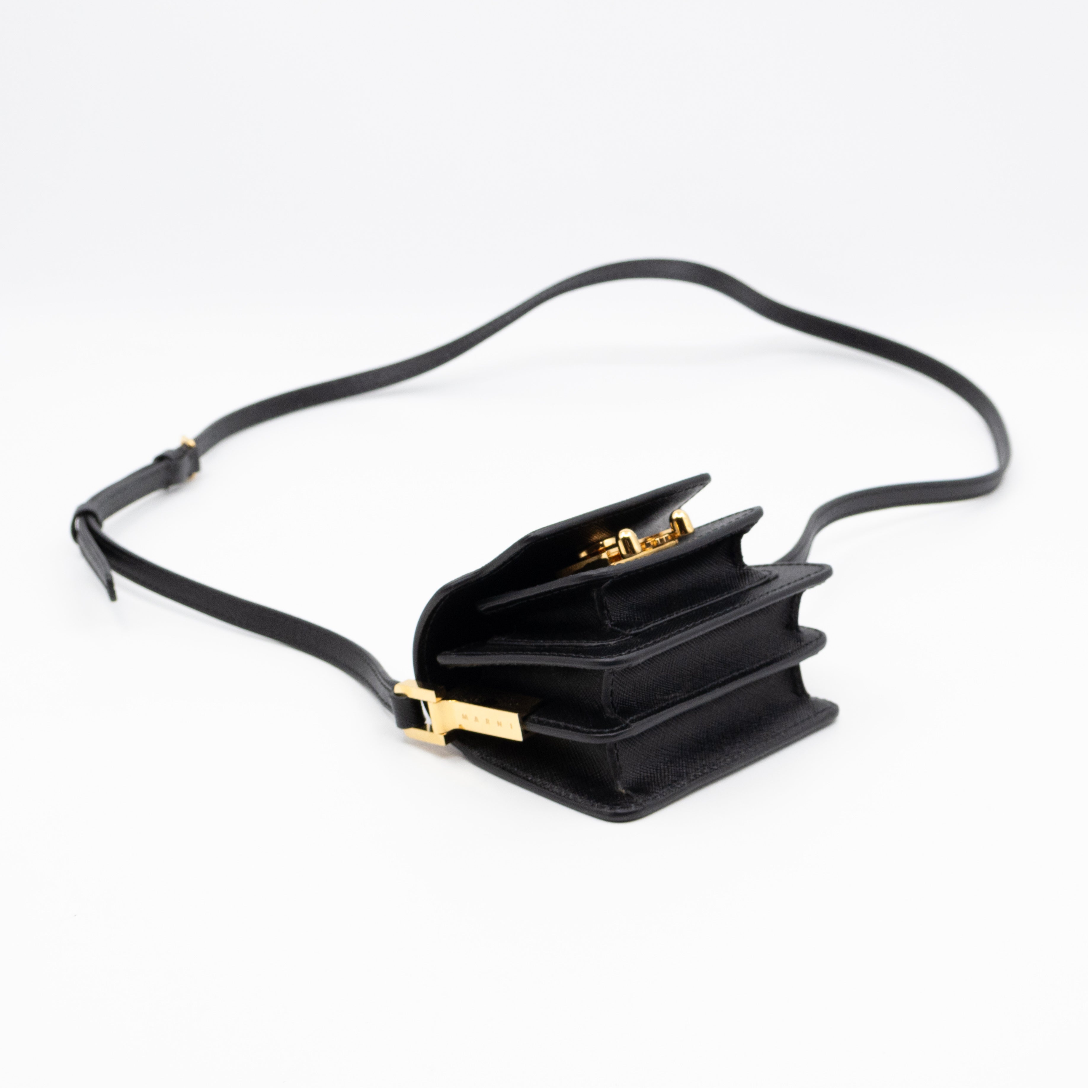 Trunk Bag Nano Black Leather