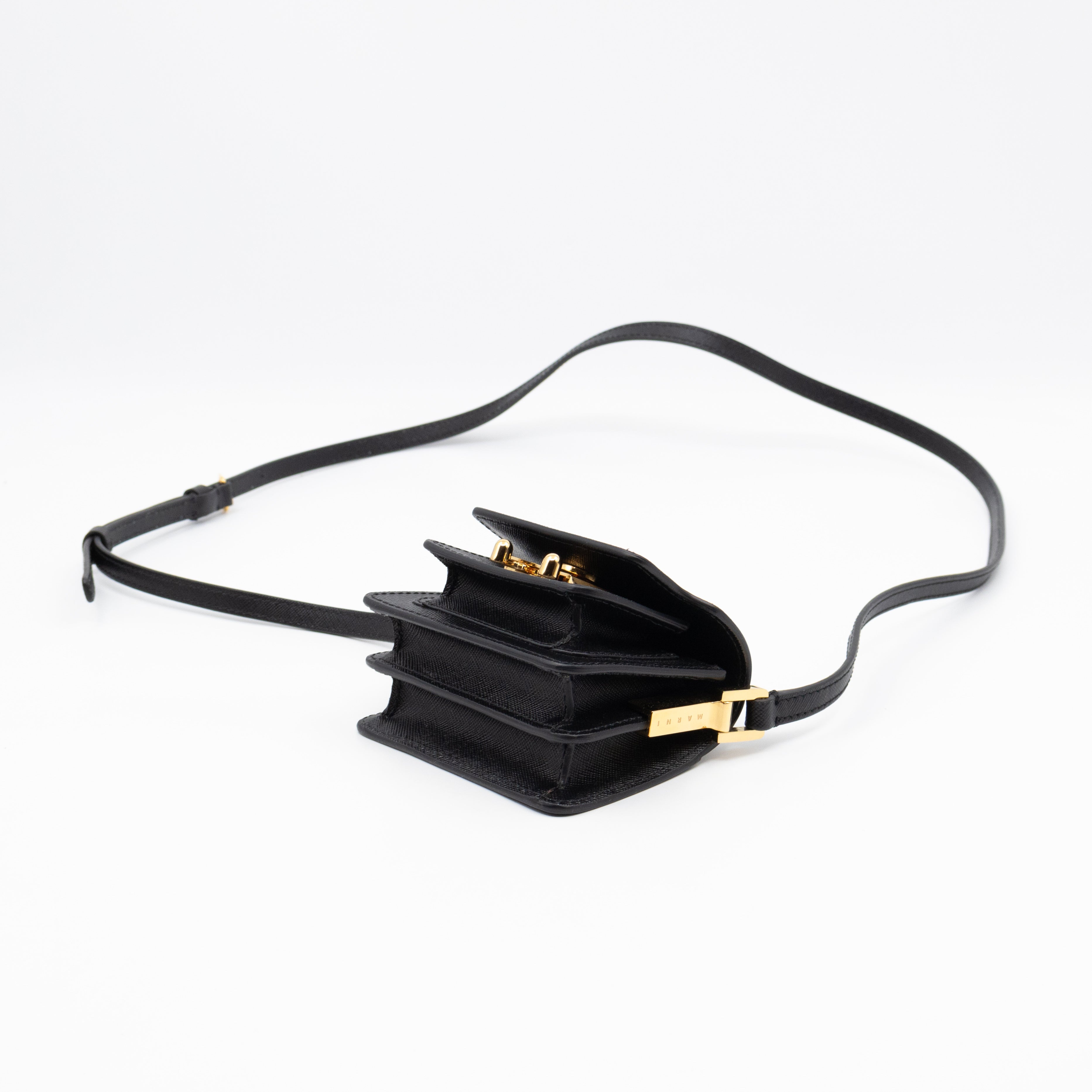 Trunk Bag Nano Black Leather