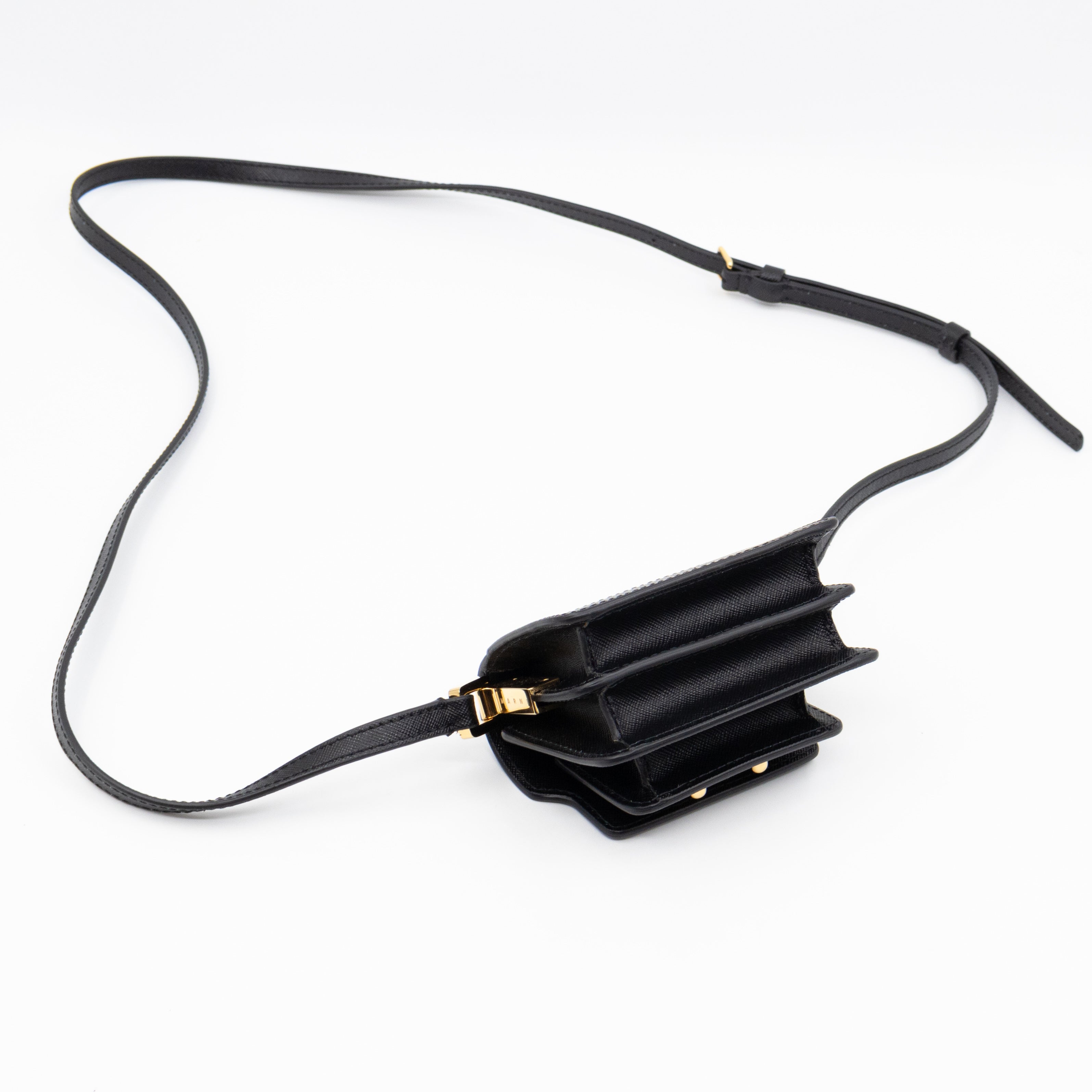 Trunk Bag Nano Black Leather