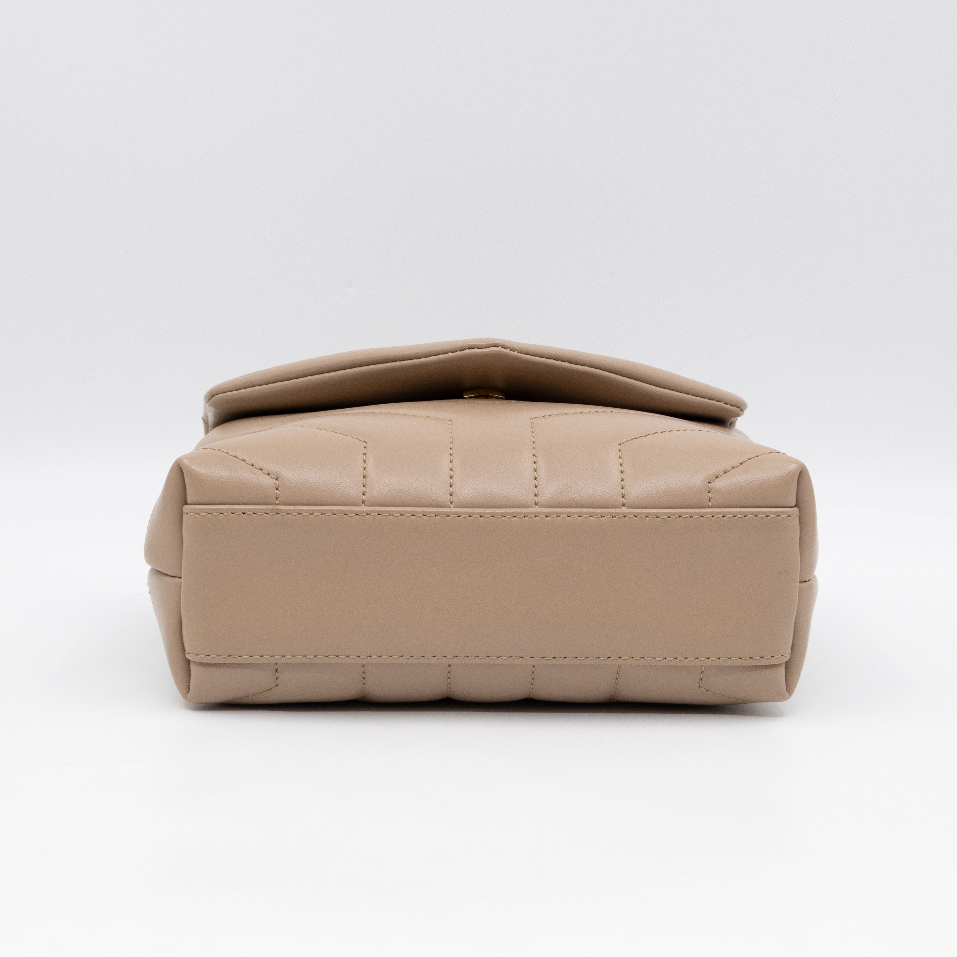 Loulou Toy Dark Beige Leather
