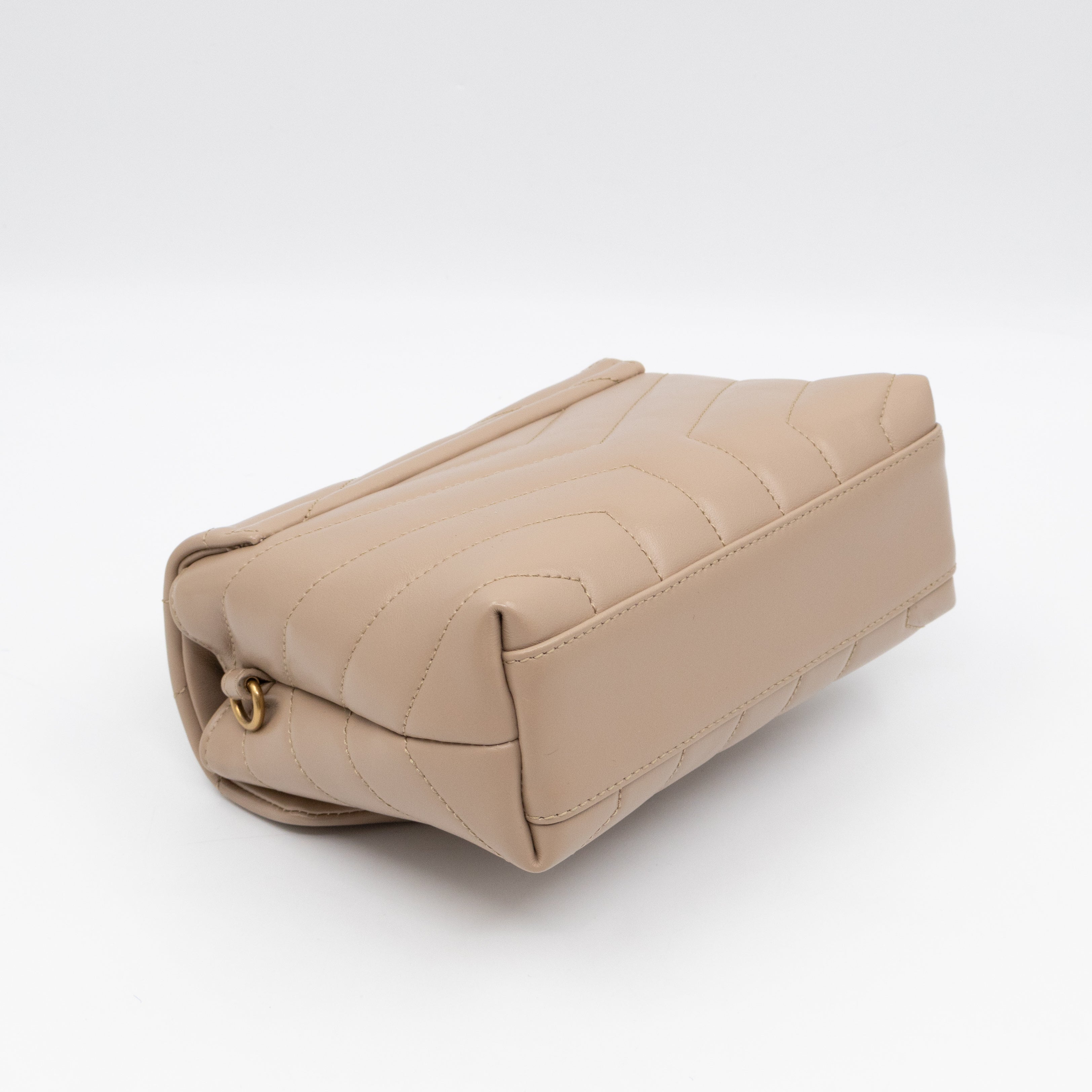 Loulou Toy Dark Beige Leather