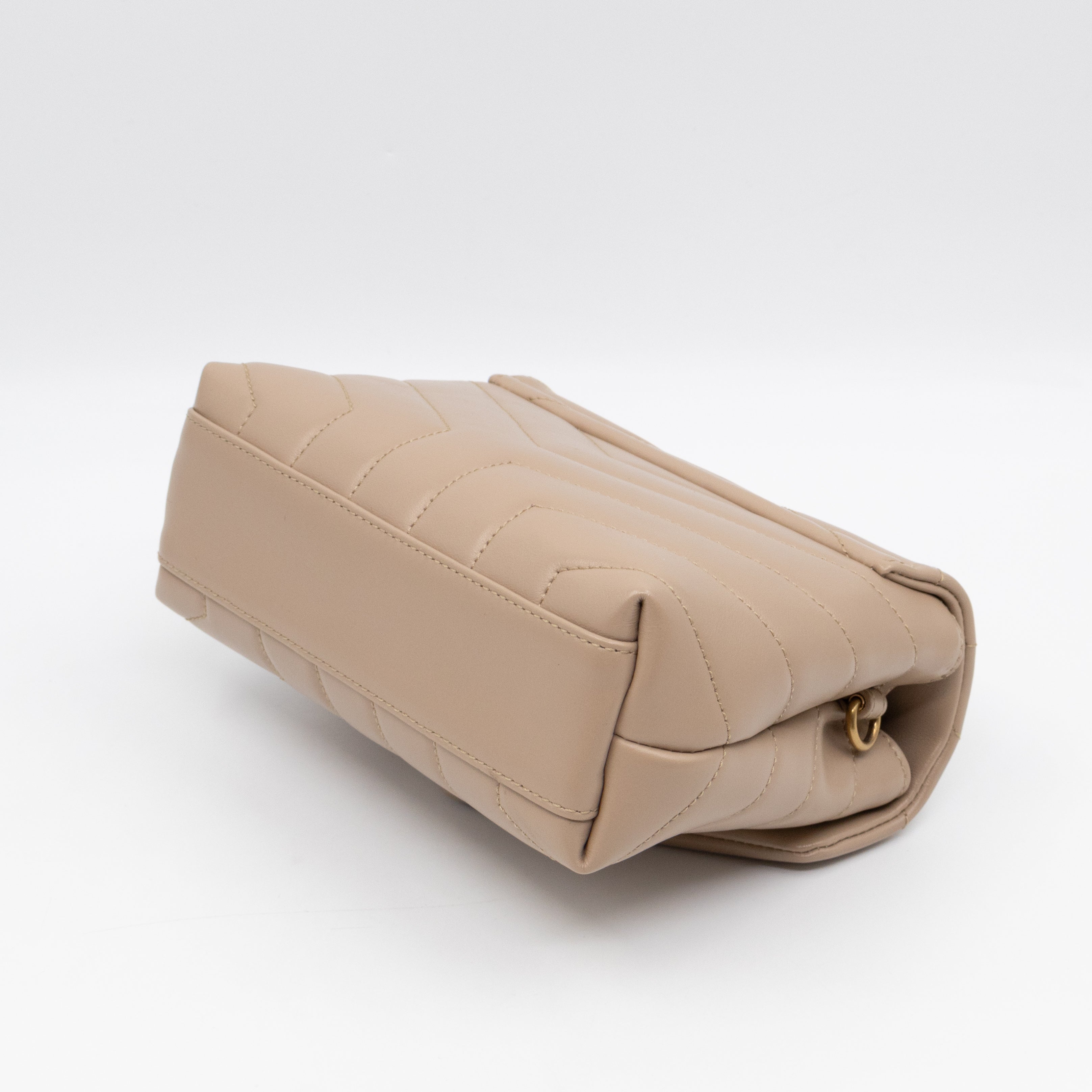 Loulou Toy Dark Beige Leather