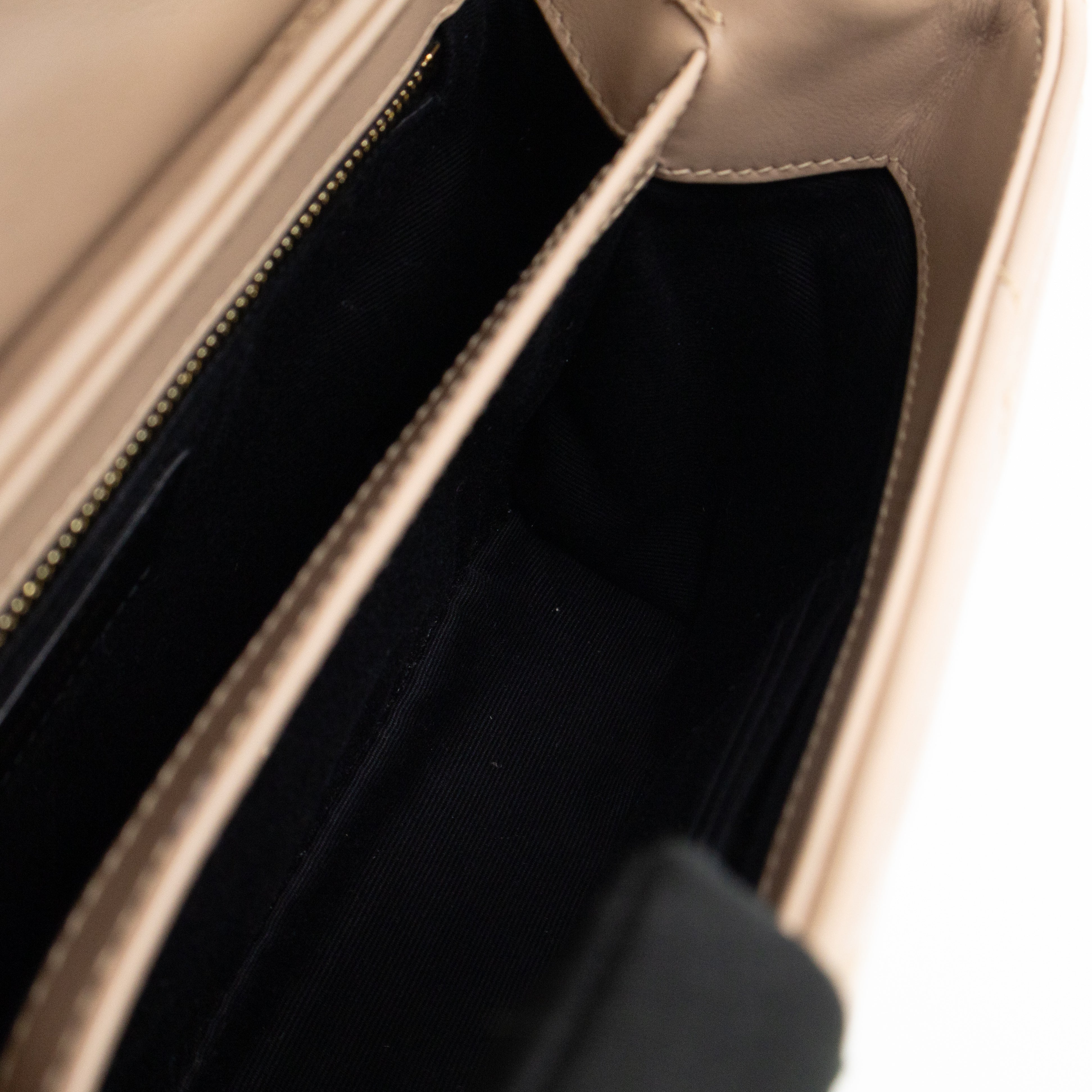 Loulou Toy Dark Beige Leather