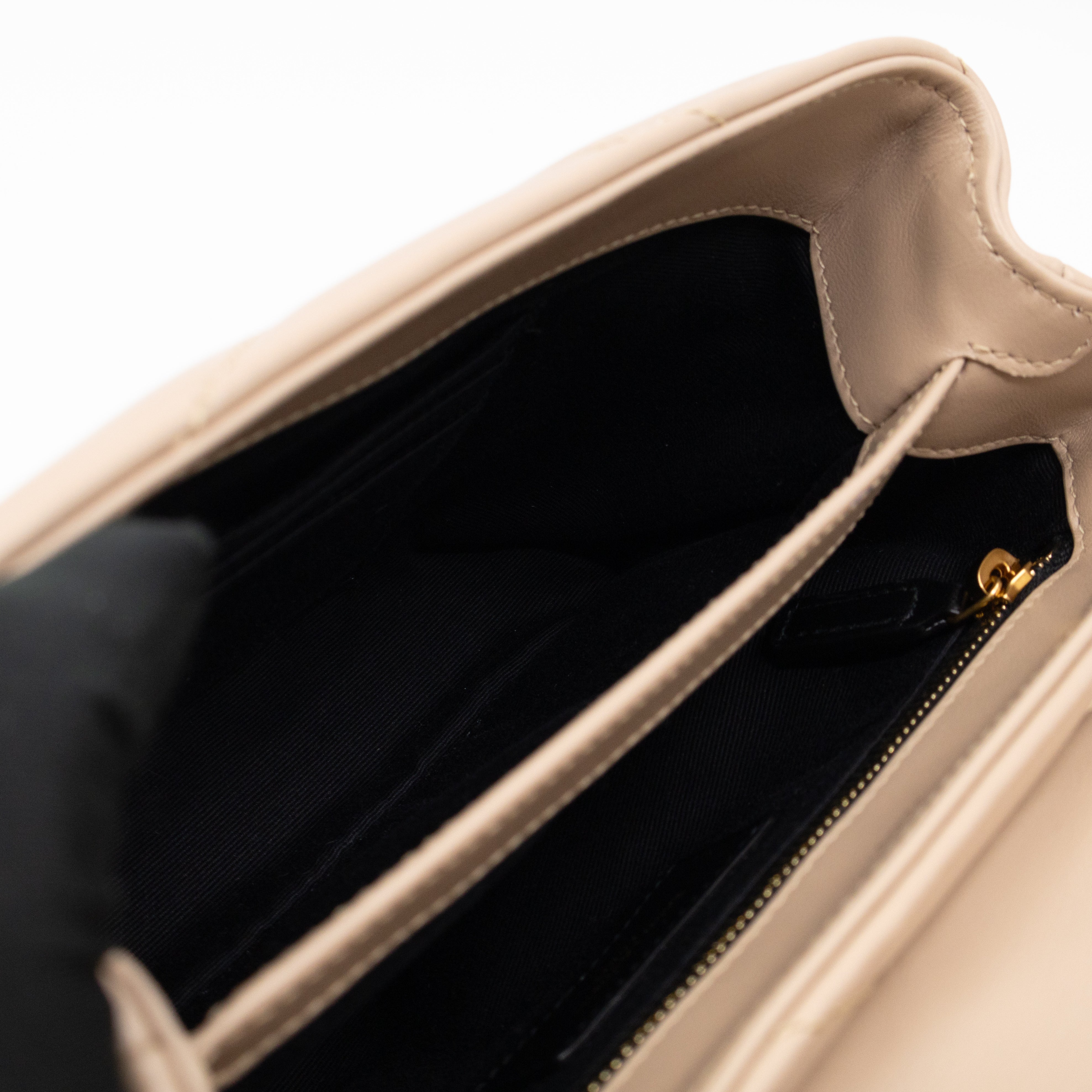 Loulou Toy Dark Beige Leather