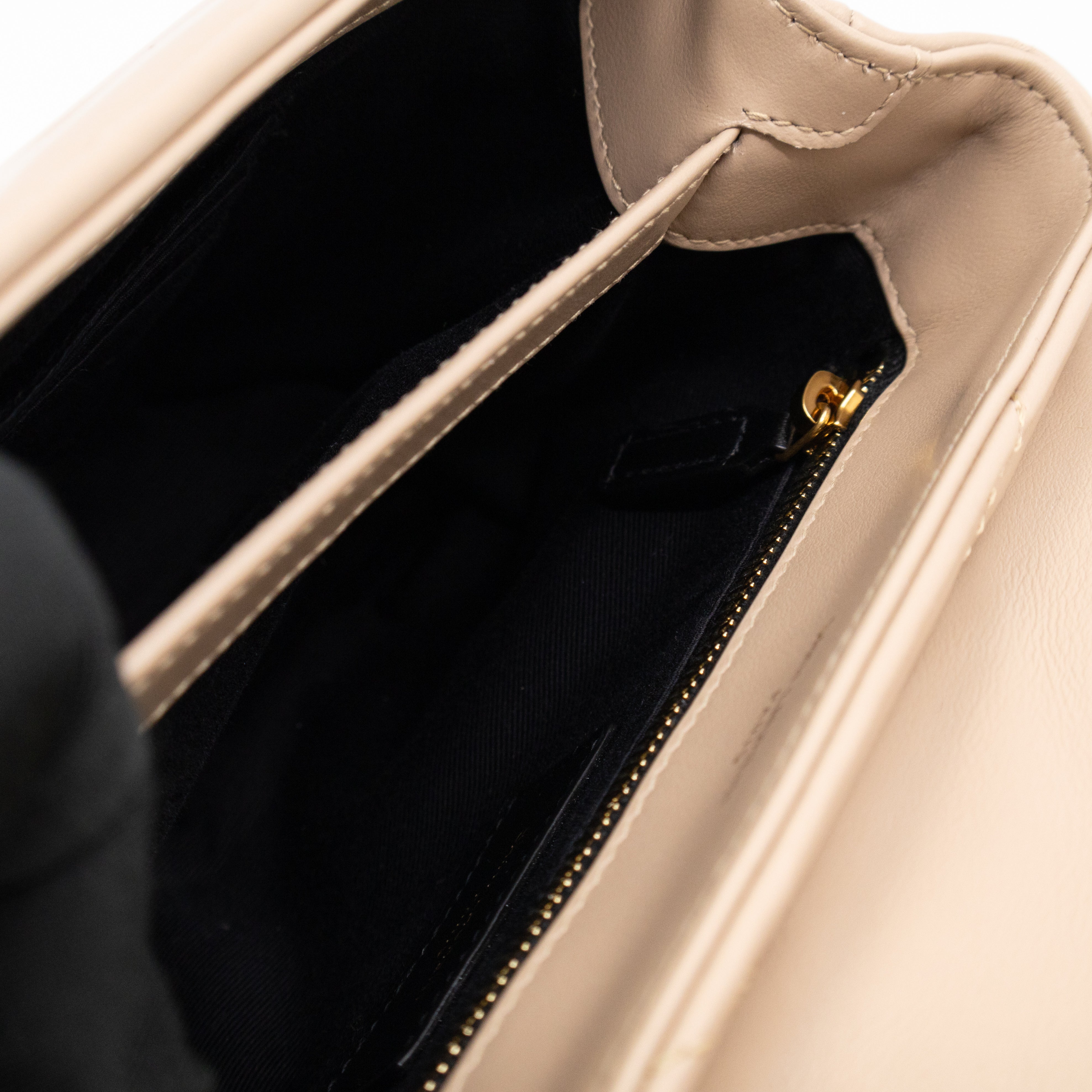 Loulou Toy Dark Beige Leather