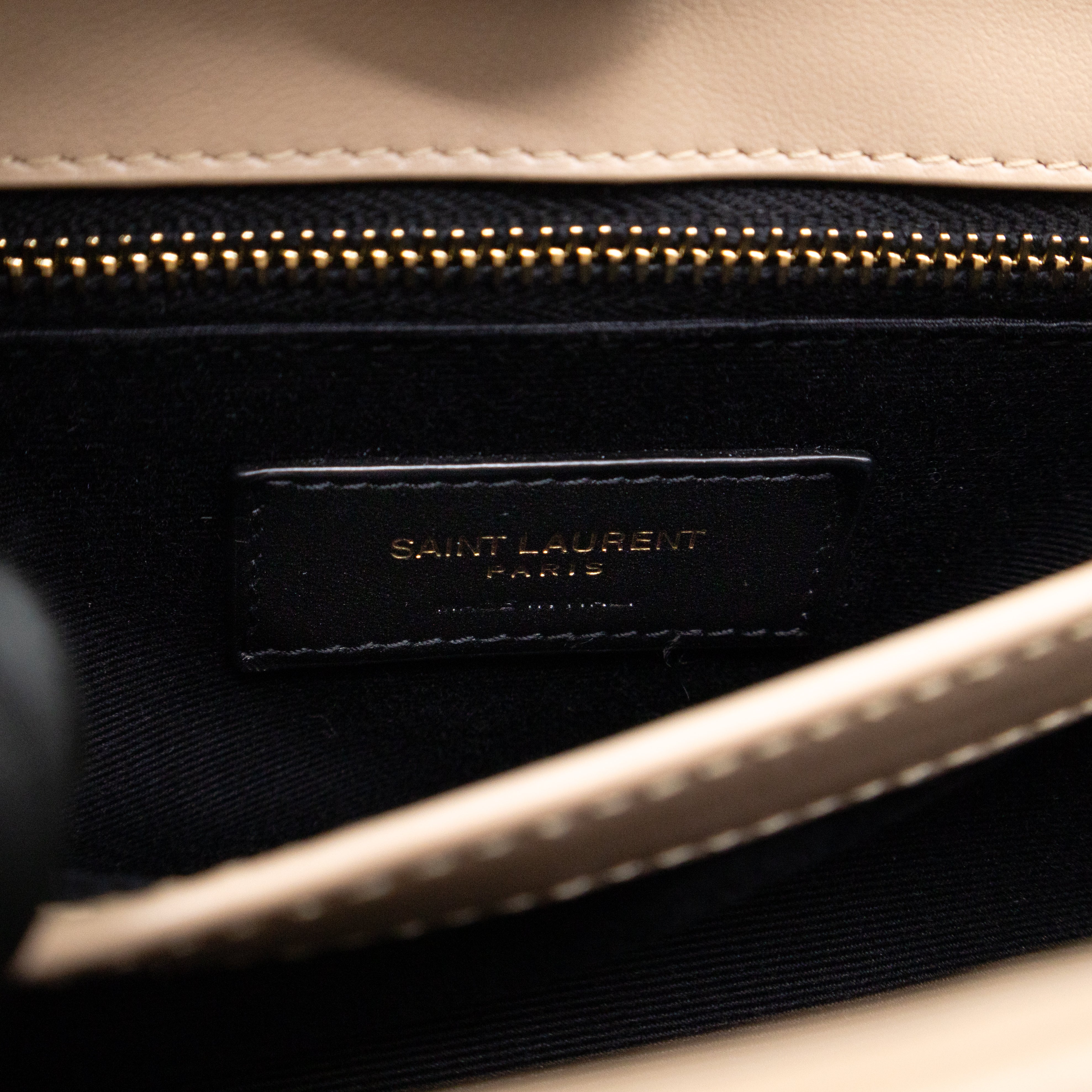 Loulou Toy Dark Beige Leather