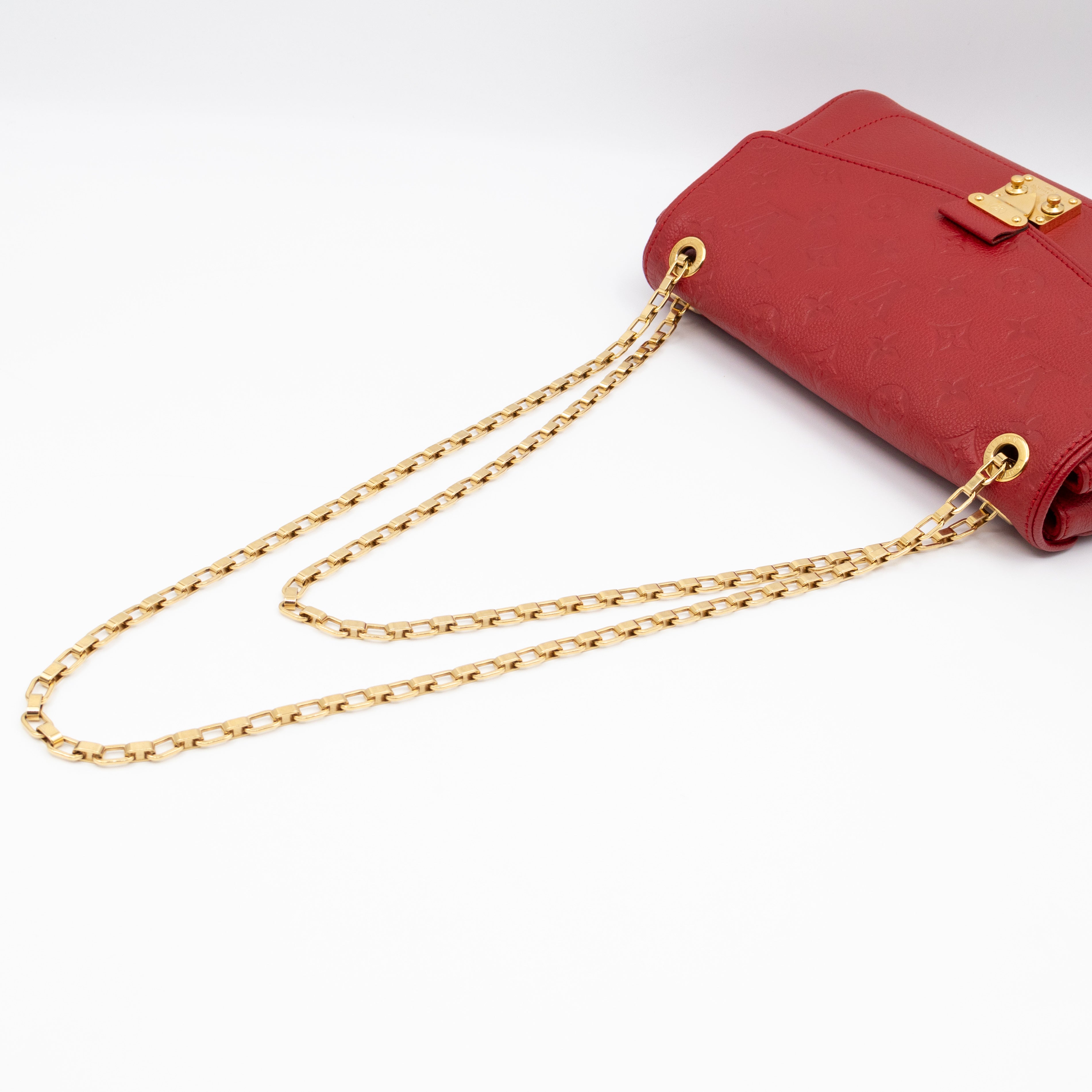 Saint Germain PM Red Monogram Empreinte