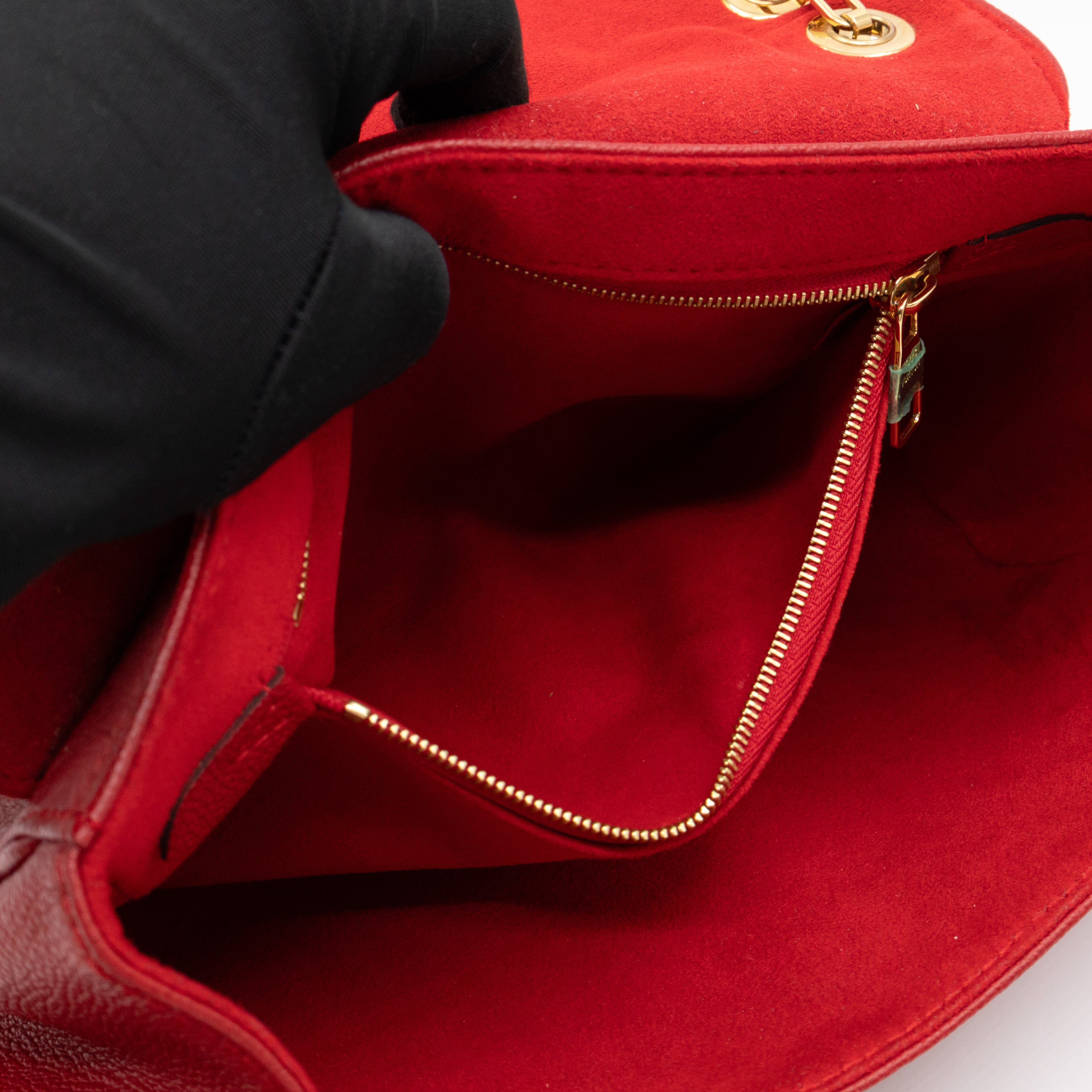 Saint Germain PM Red Monogram Empreinte