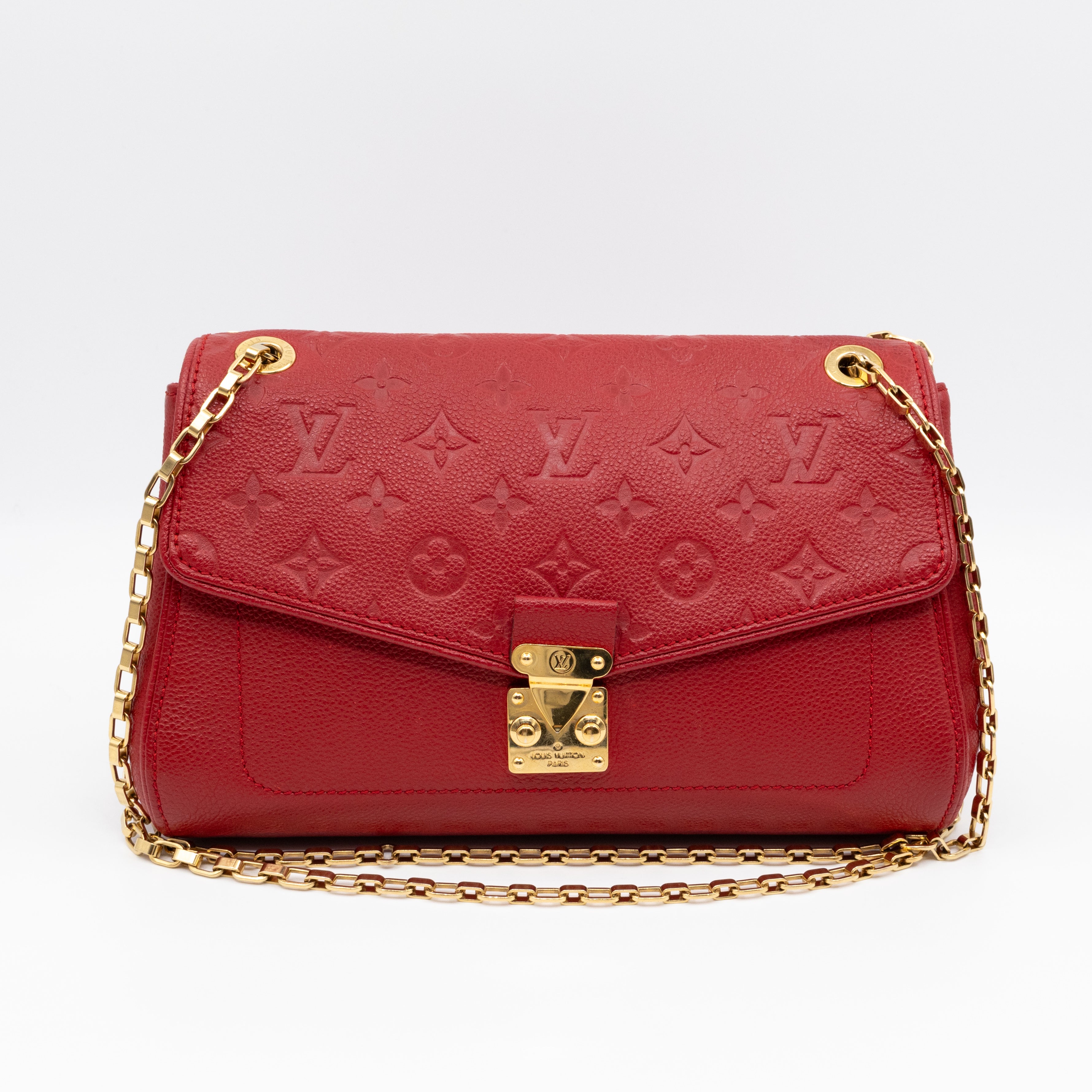 Saint Germain PM Red Monogram Empreinte