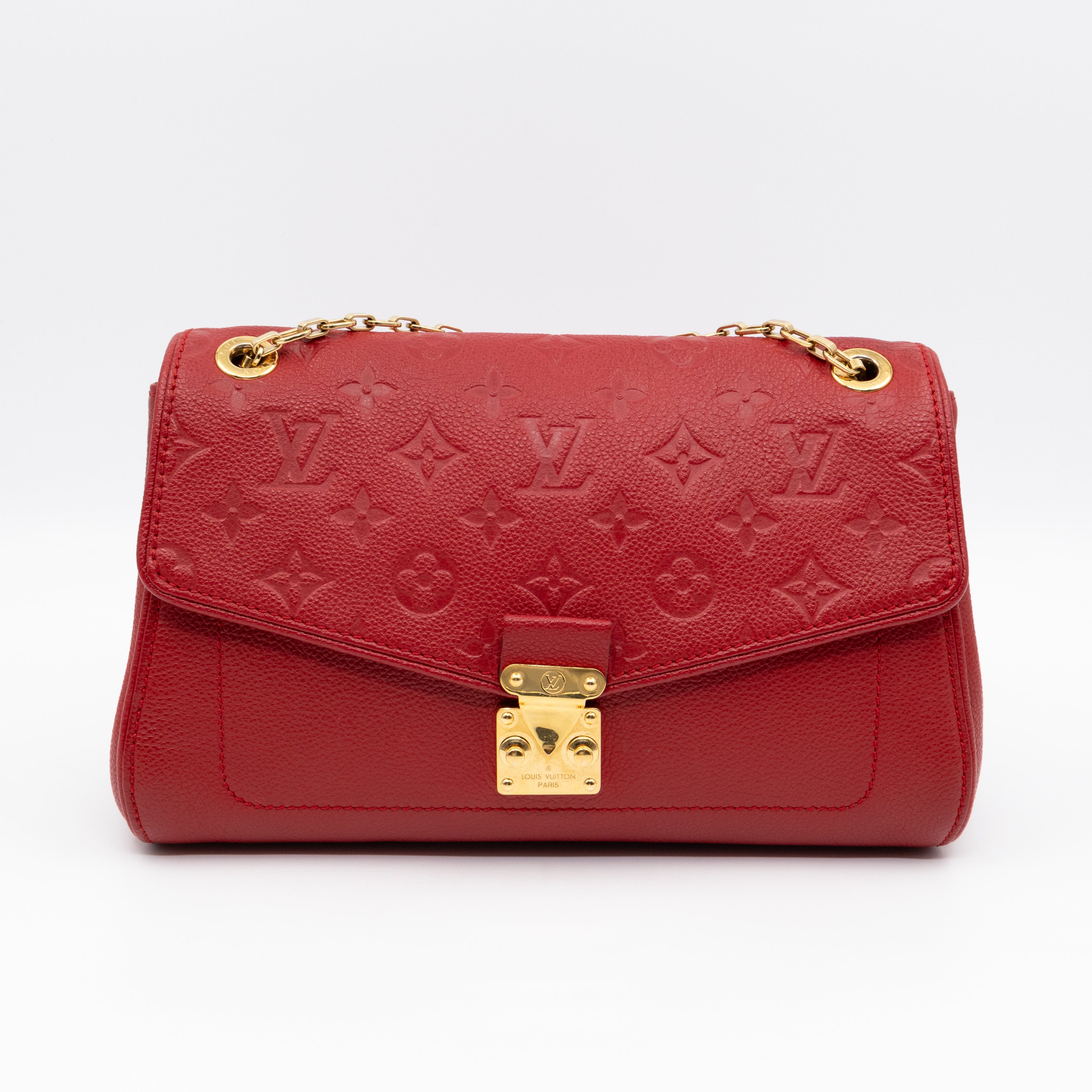 Saint Germain PM Red Monogram Empreinte