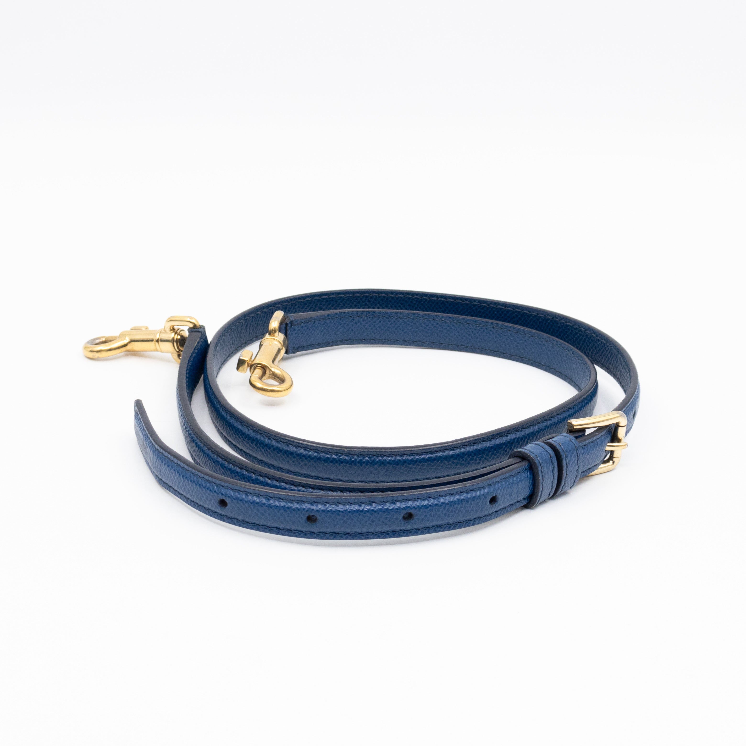 Sicily Medium Drummer Print Blue Leather