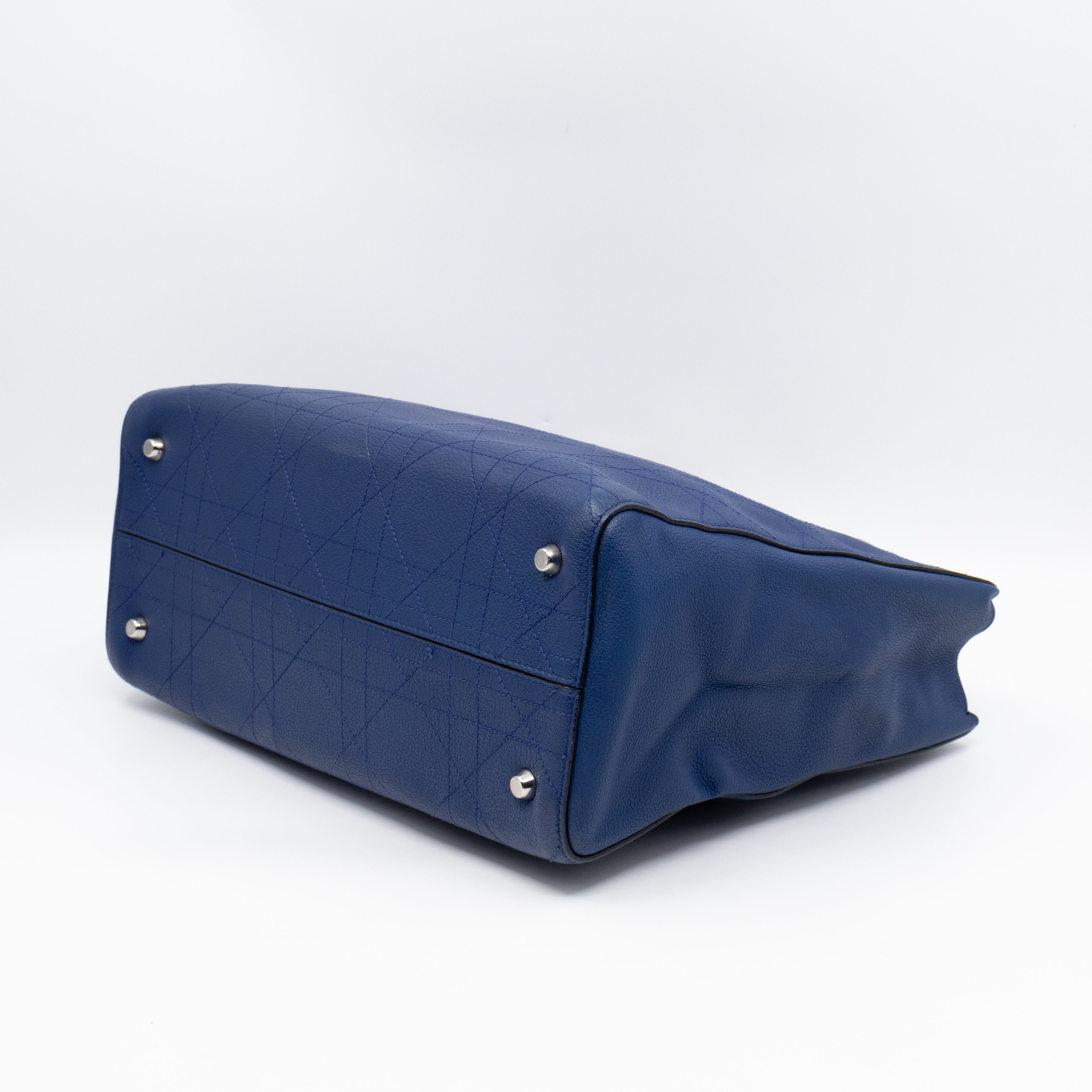 Ultradior Tote Blue Cannage Leather