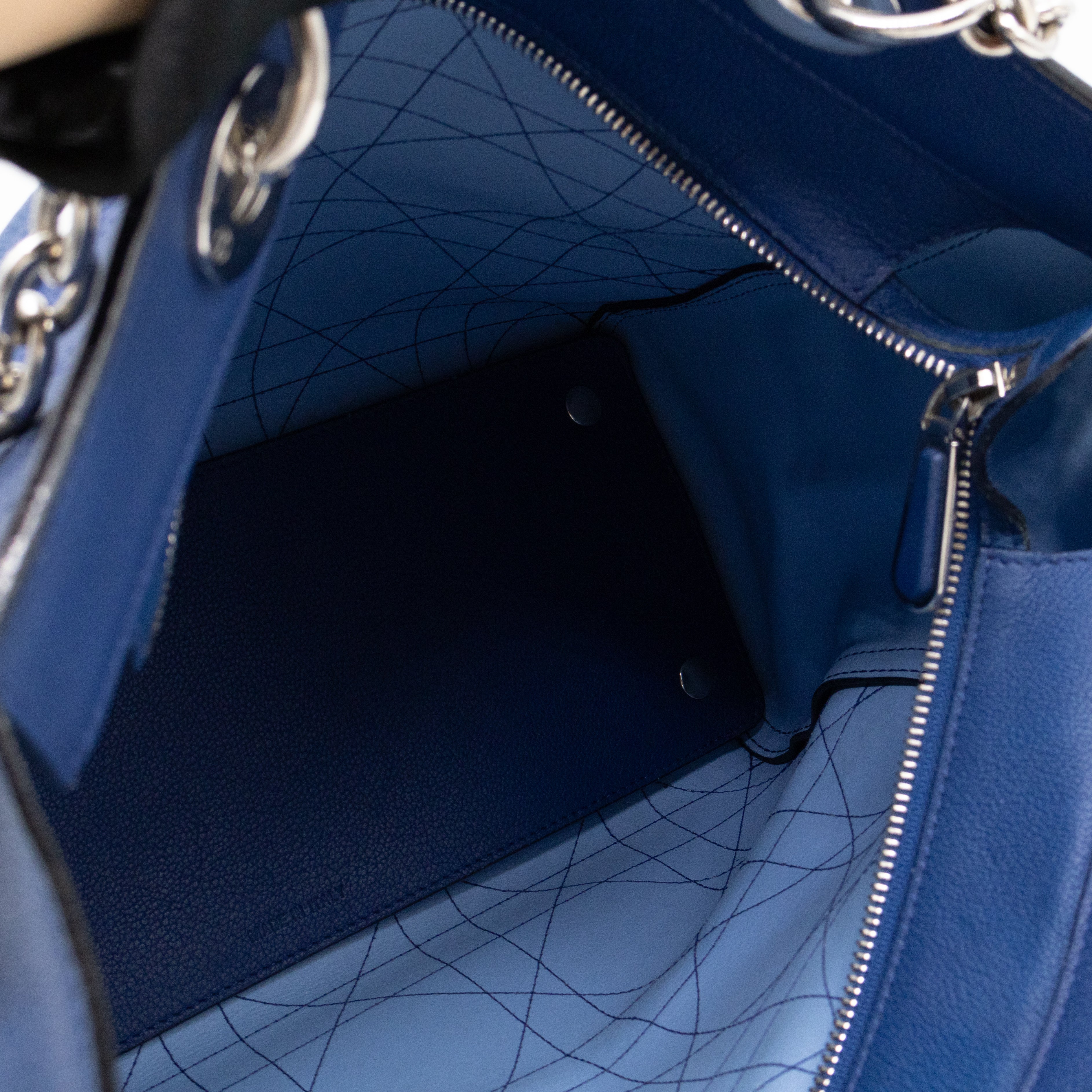 Ultradior Tote Blue Cannage Leather