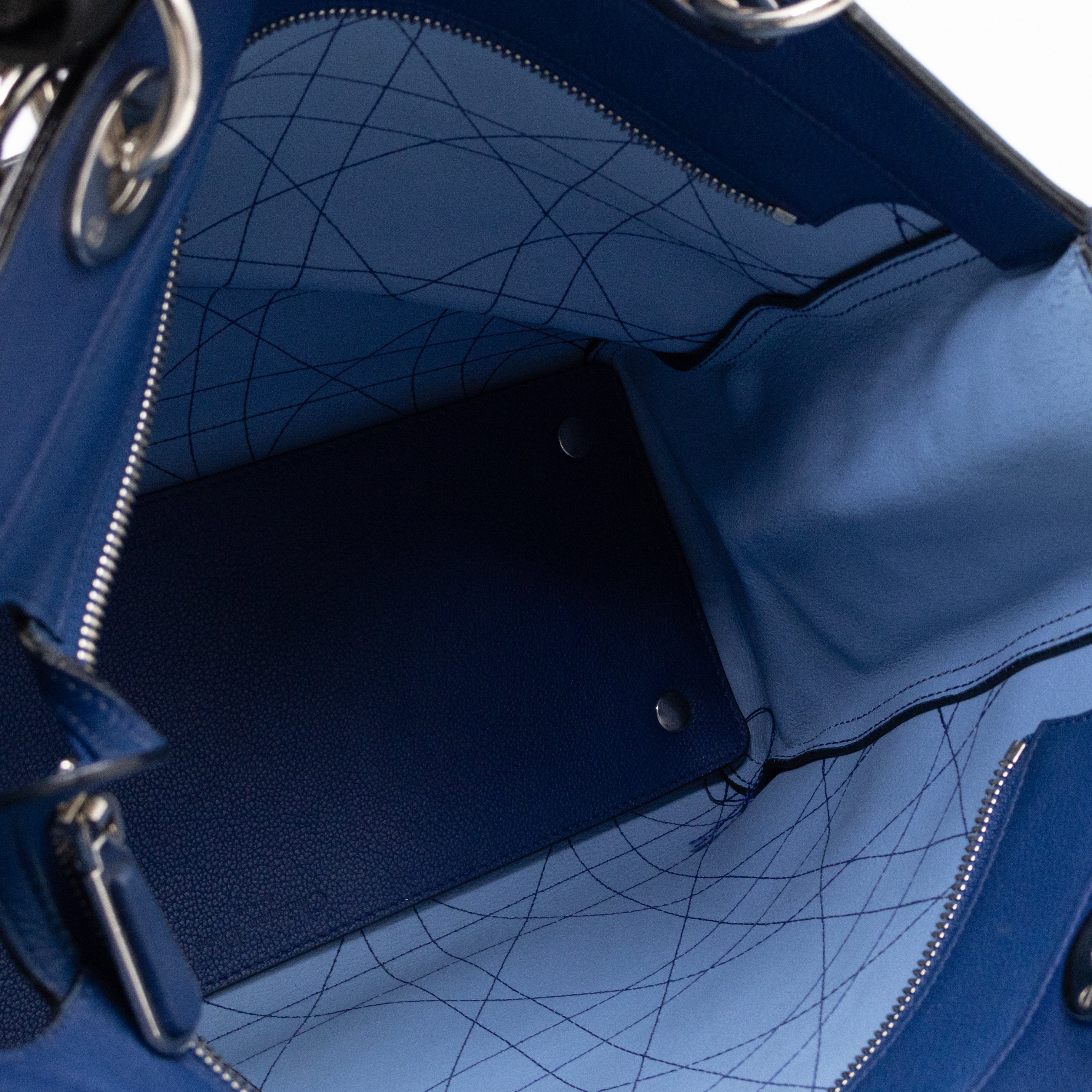 Ultradior Tote Blue Cannage Leather