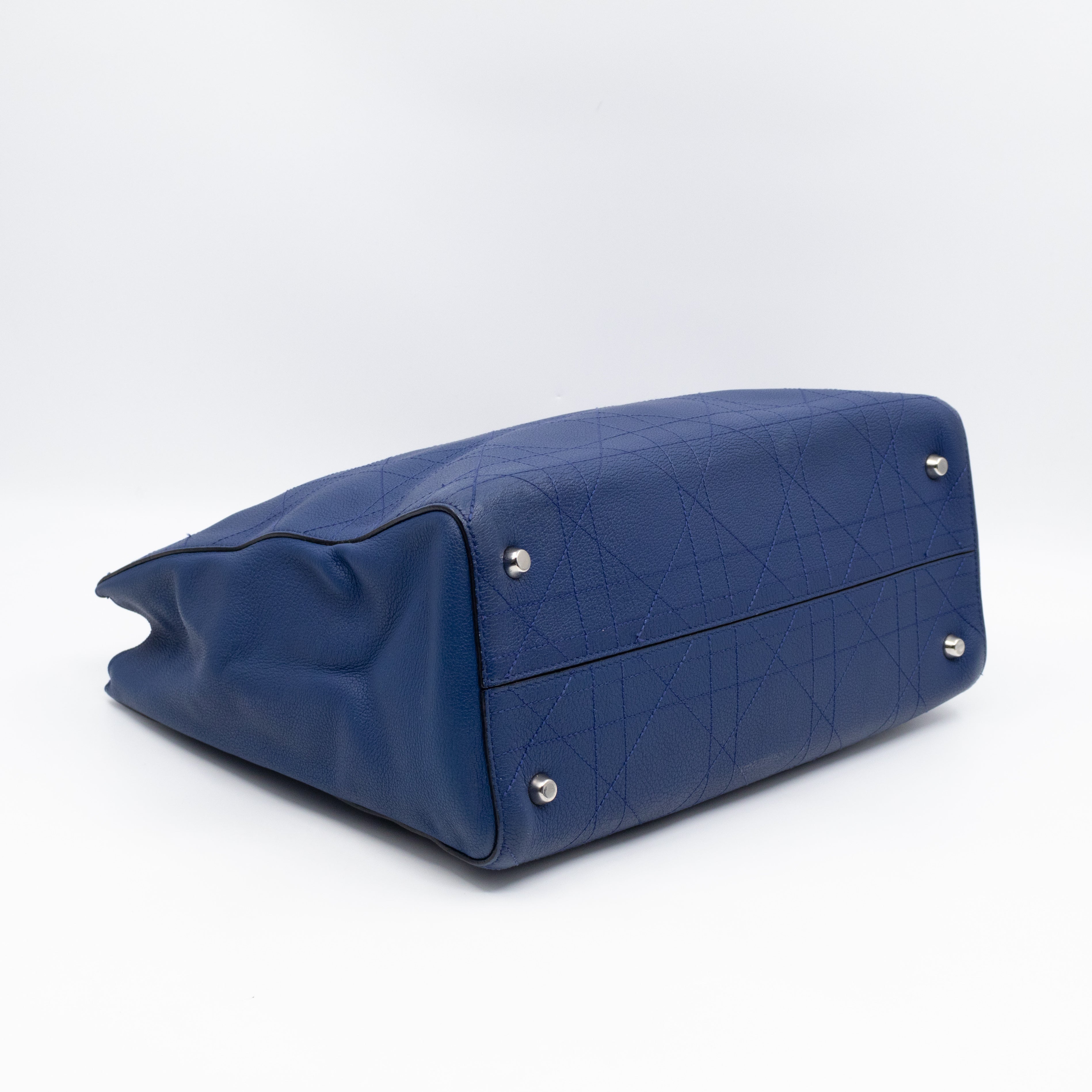 Ultradior Tote Blue Cannage Leather