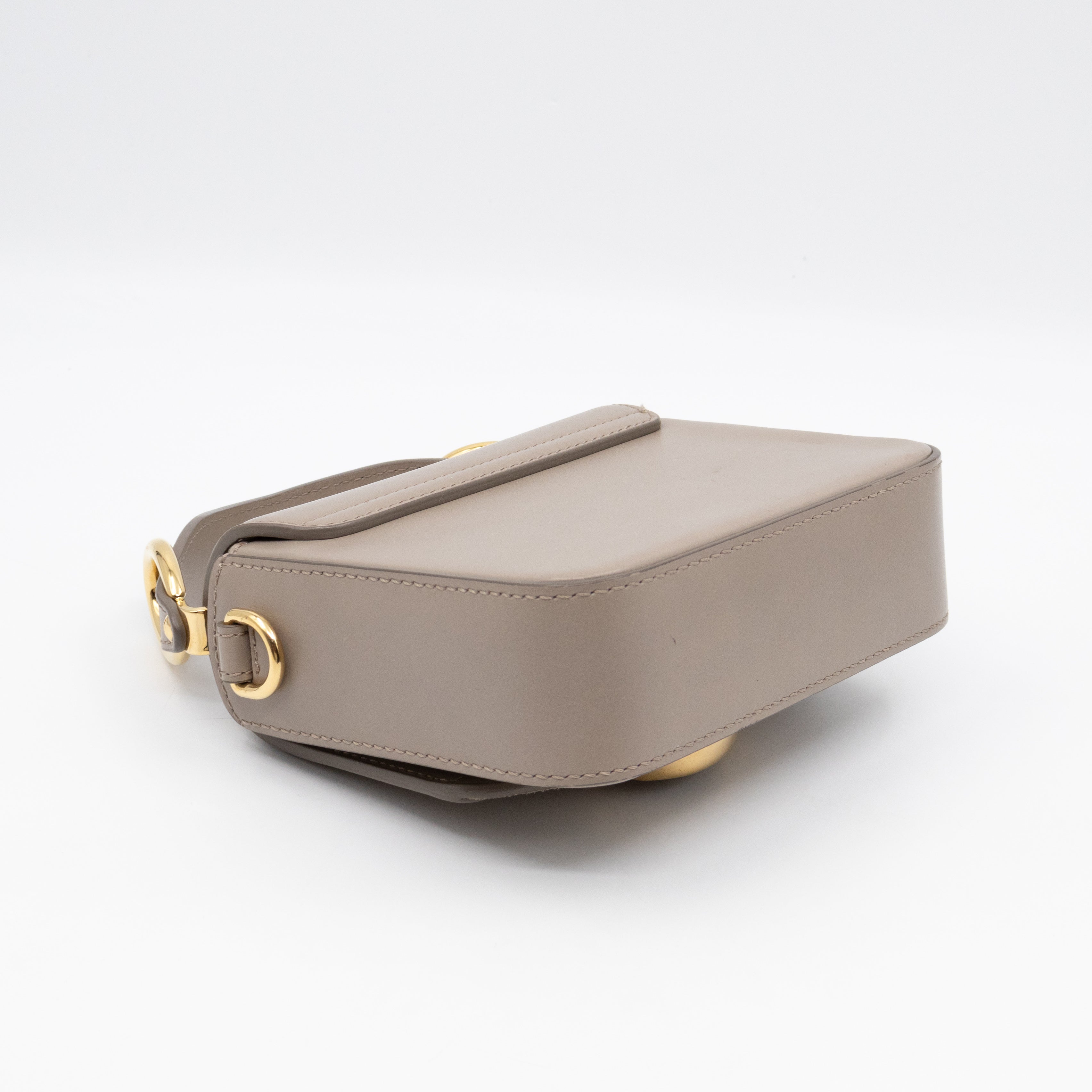 Mini C Double Carry Motty Grey Leather