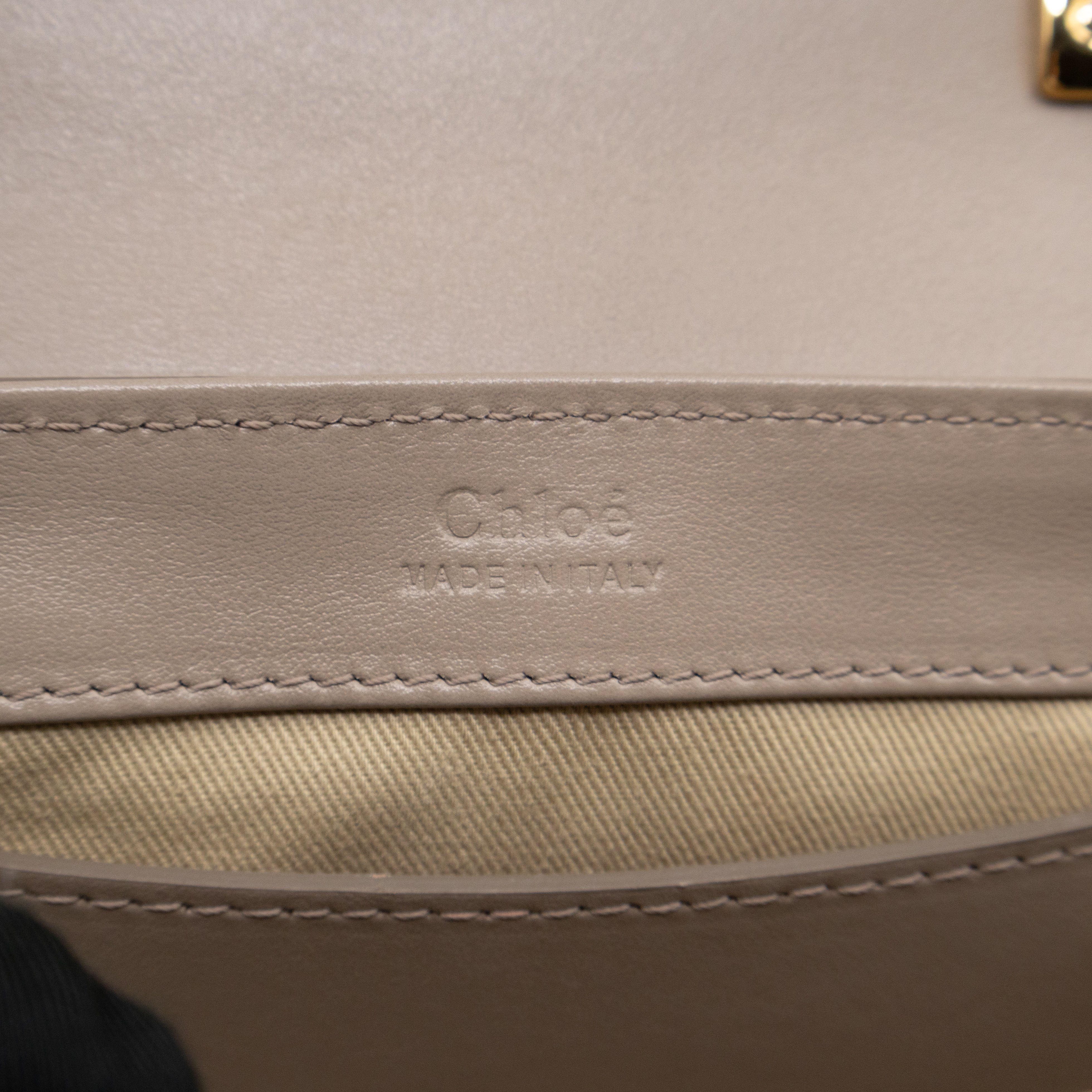 Mini C Double Carry Motty Grey Leather
