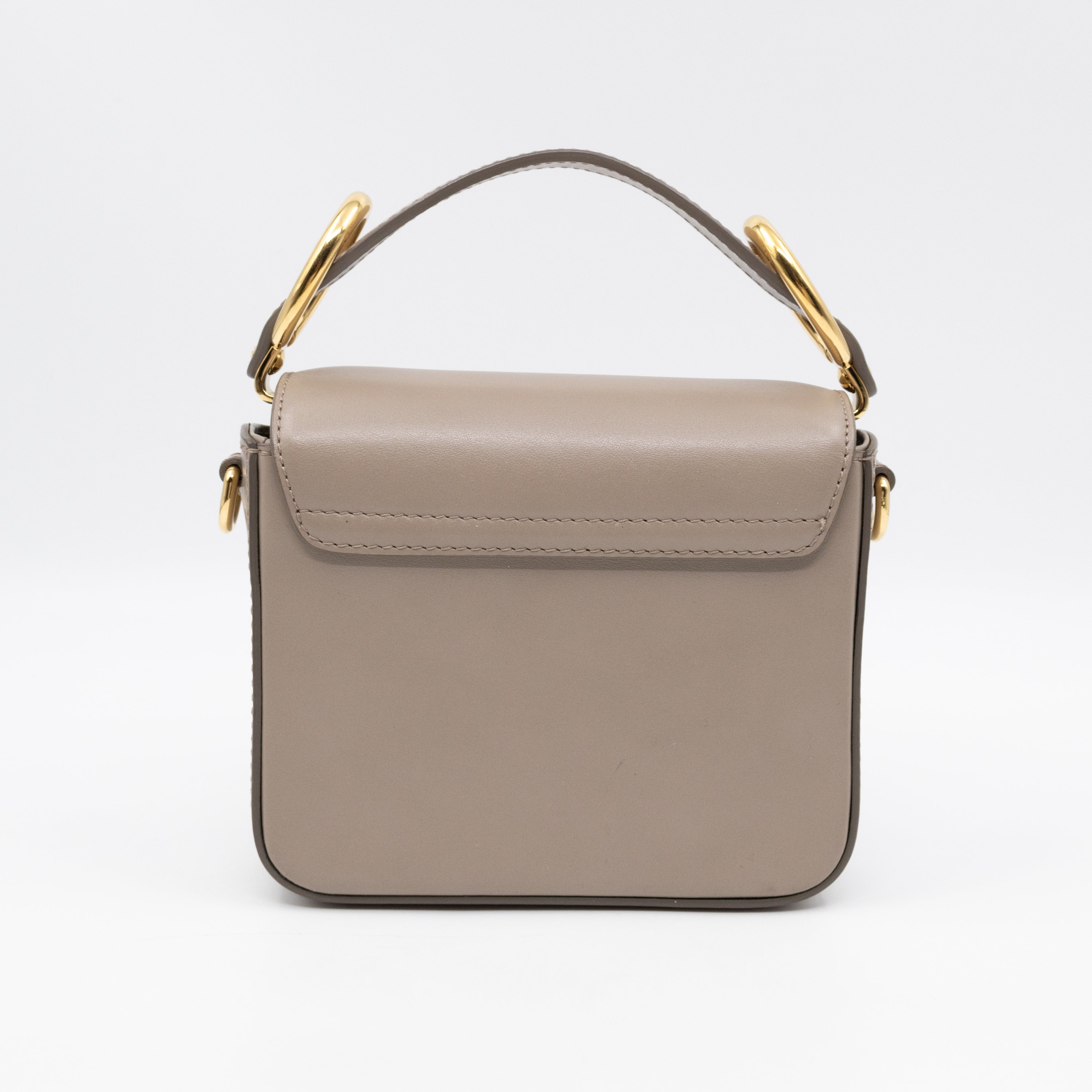 Mini C Double Carry Motty Grey Leather